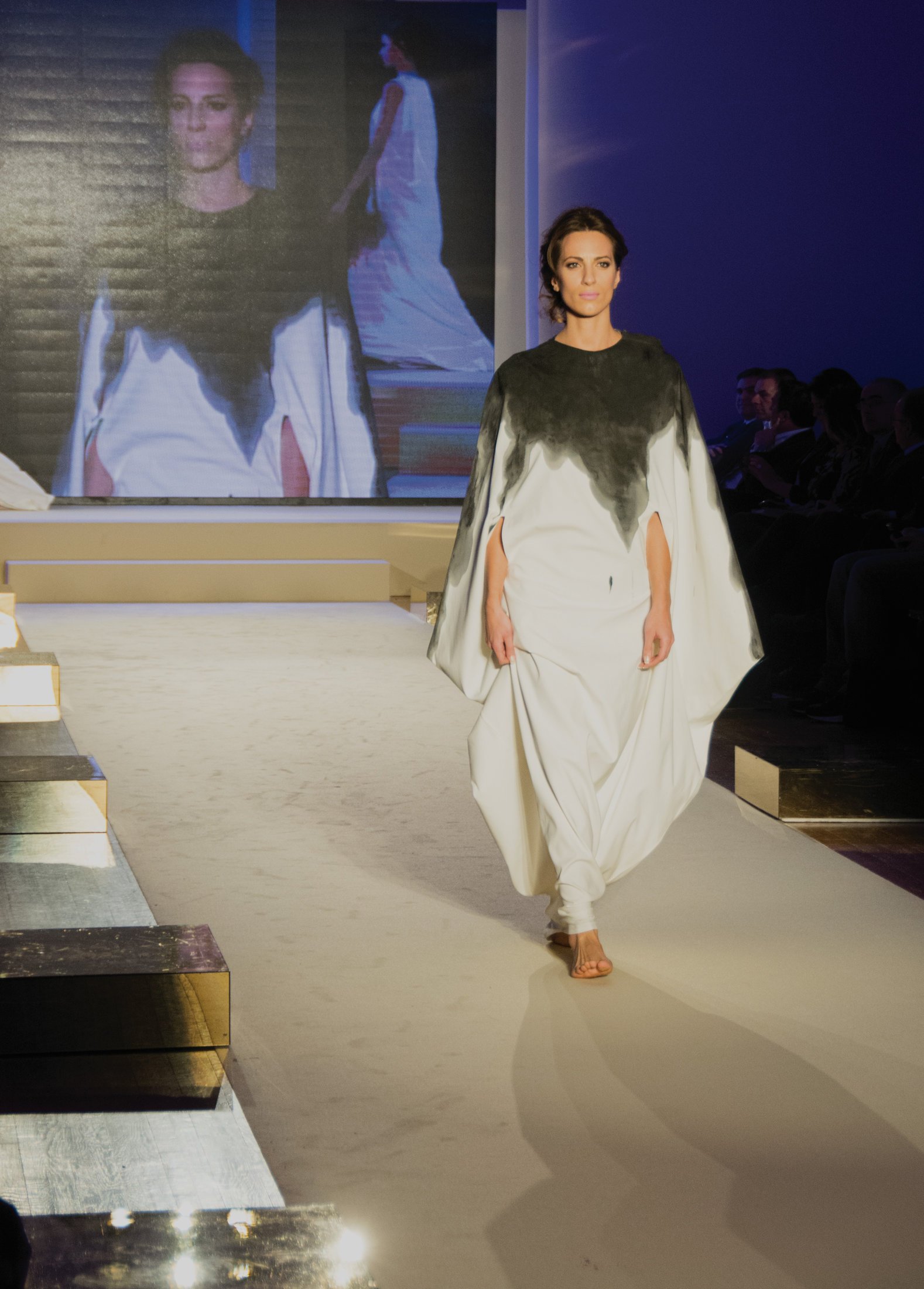 Zara Saberi — Fashion look from the Woman VS Woman runway presentation in Italy.