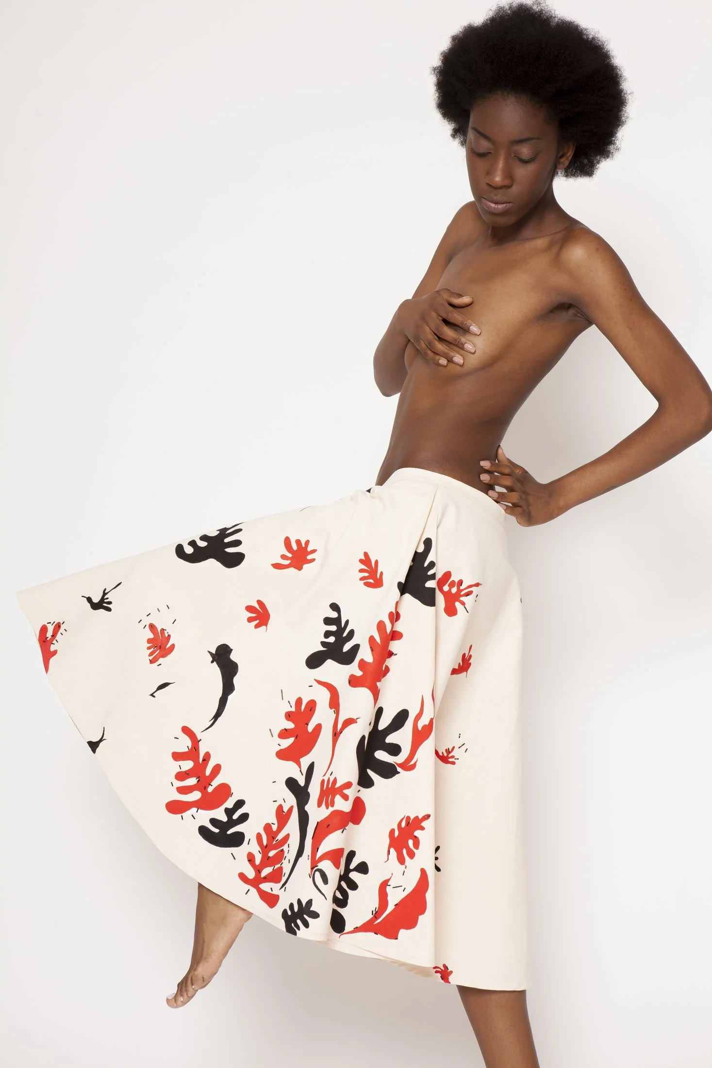 Zara Saberi — Hand-painted wearable art garment from the Beyond Ornament project, created in Madrid in 2016.