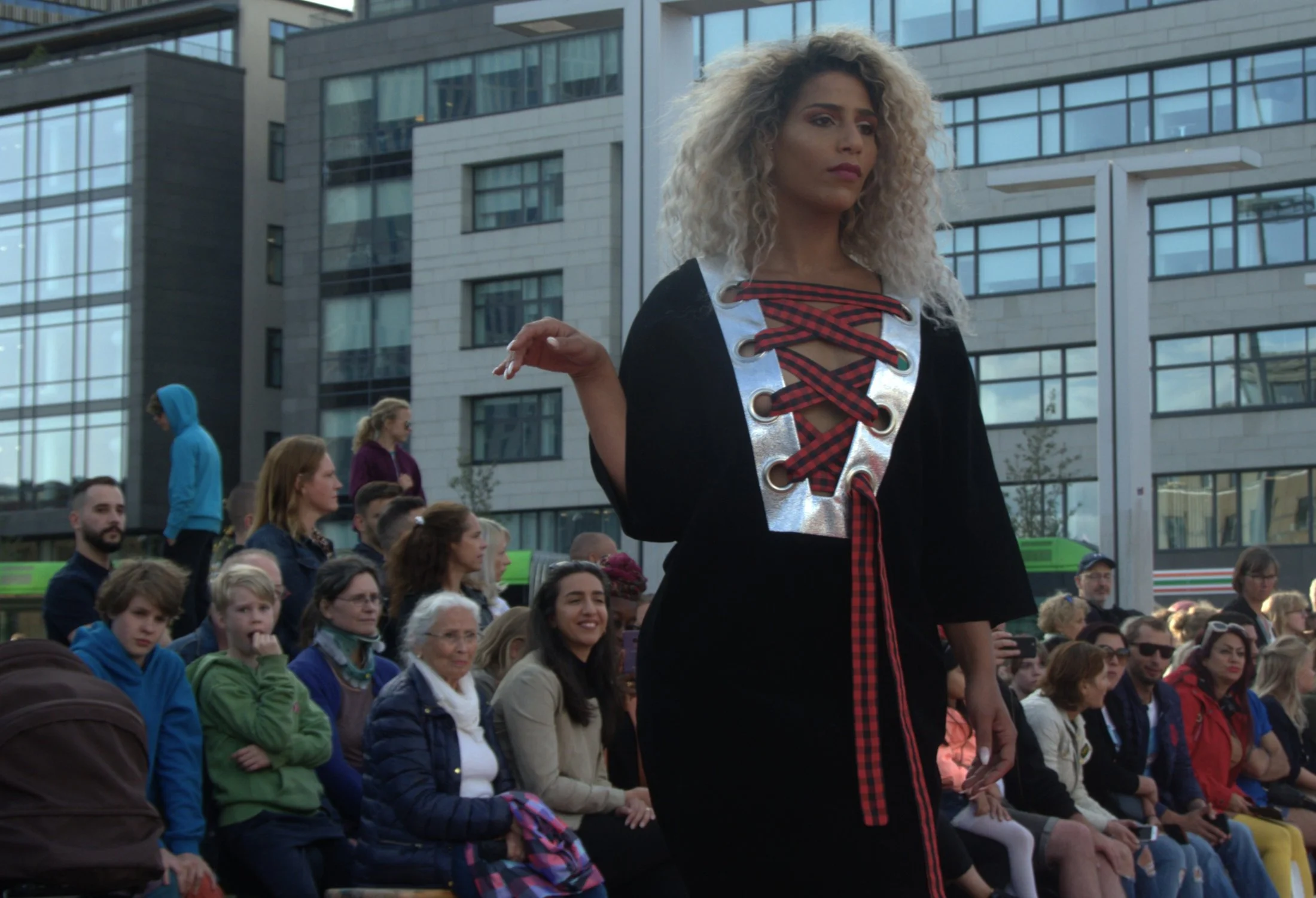 Zara Saberi — Contemporary wearable art from the I Don't Care runway collection.