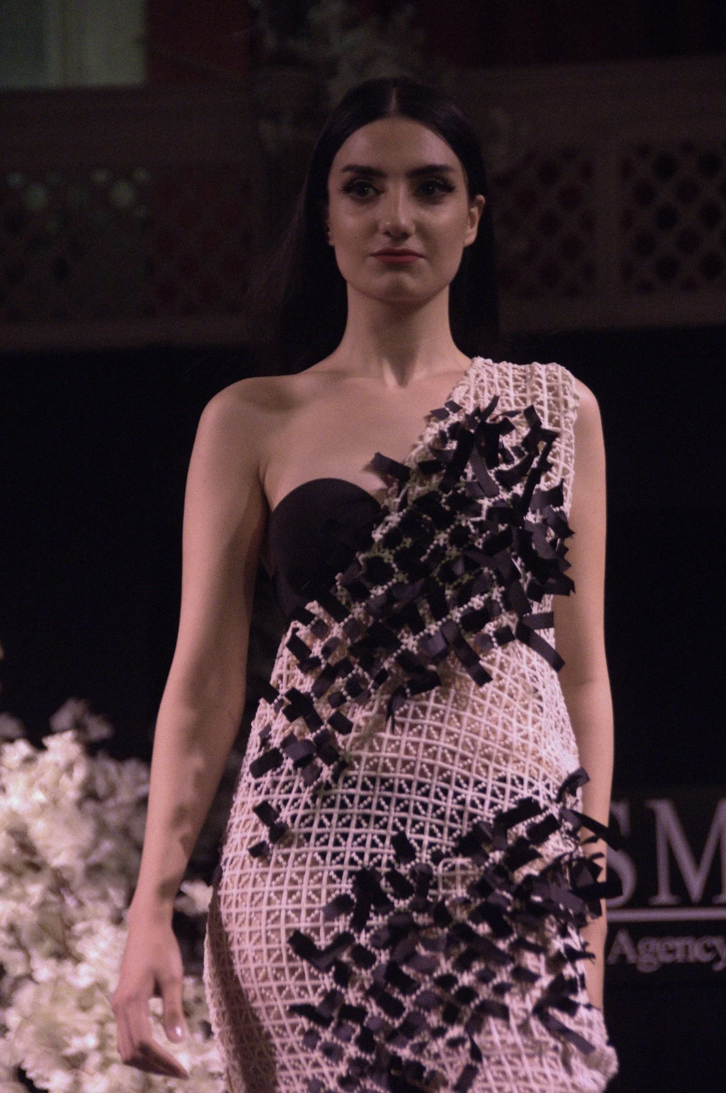 Zara Saberi — Conceptual fashion garment from the I Don't Care collection featuring guipure lace, Linköping, Sweden, 2020.