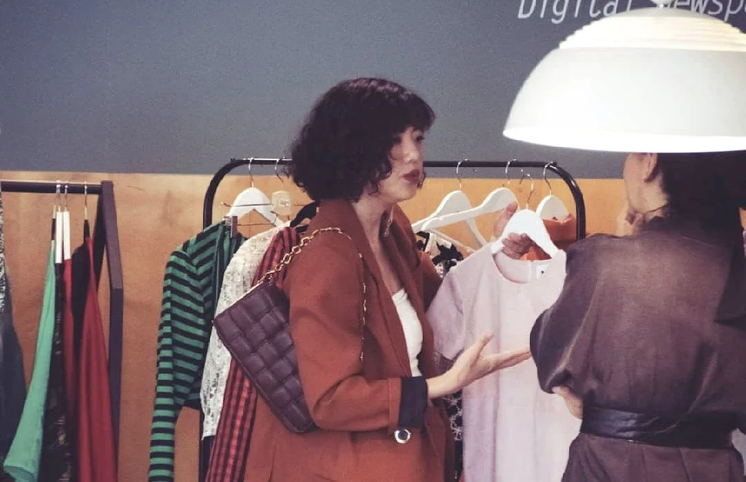 Zara Saberi exploring creativity across international fashion destinations.