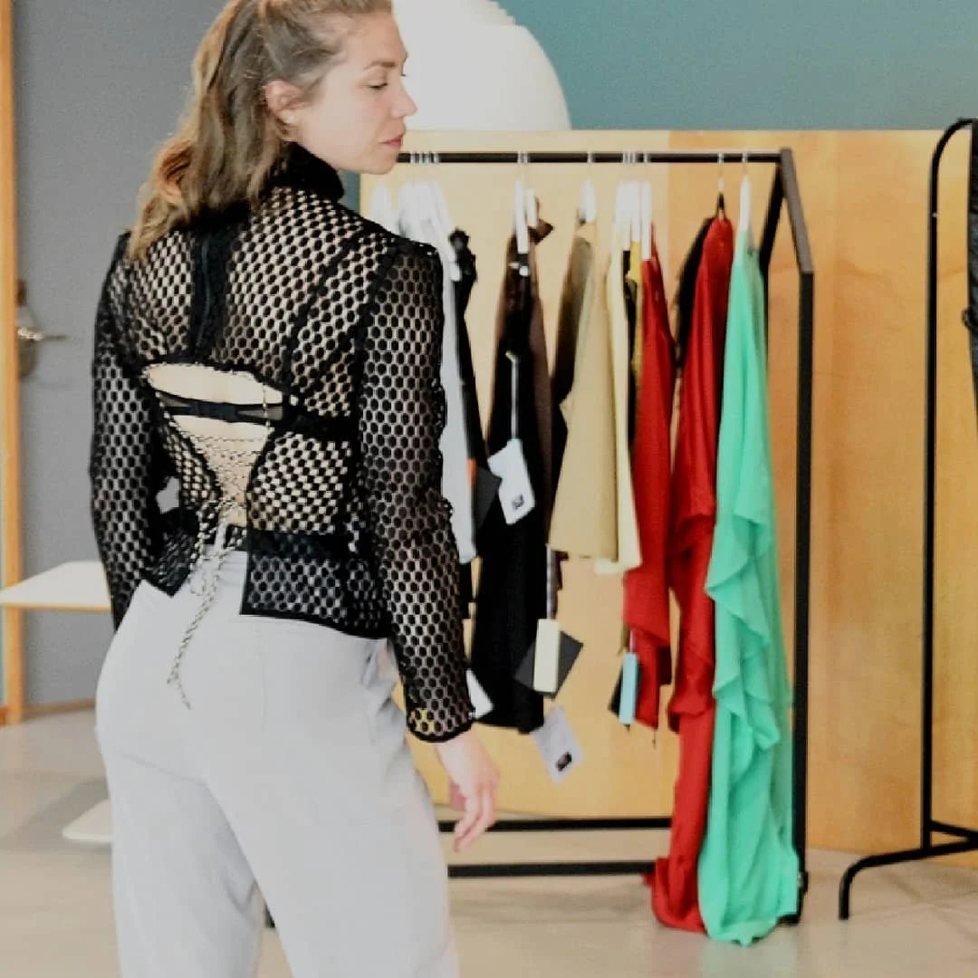 Zara Saberi connecting with designers, artists, and fashion professionals.