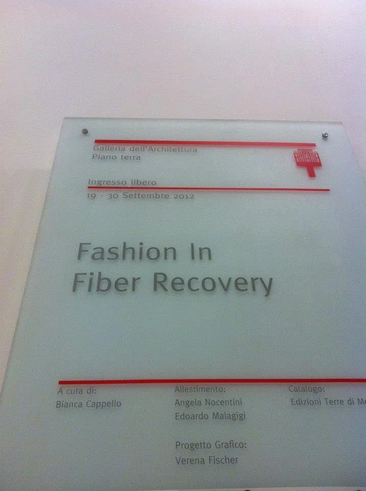Award-winning fashion and fibre artist Zara Saberi at Triennale Milano.