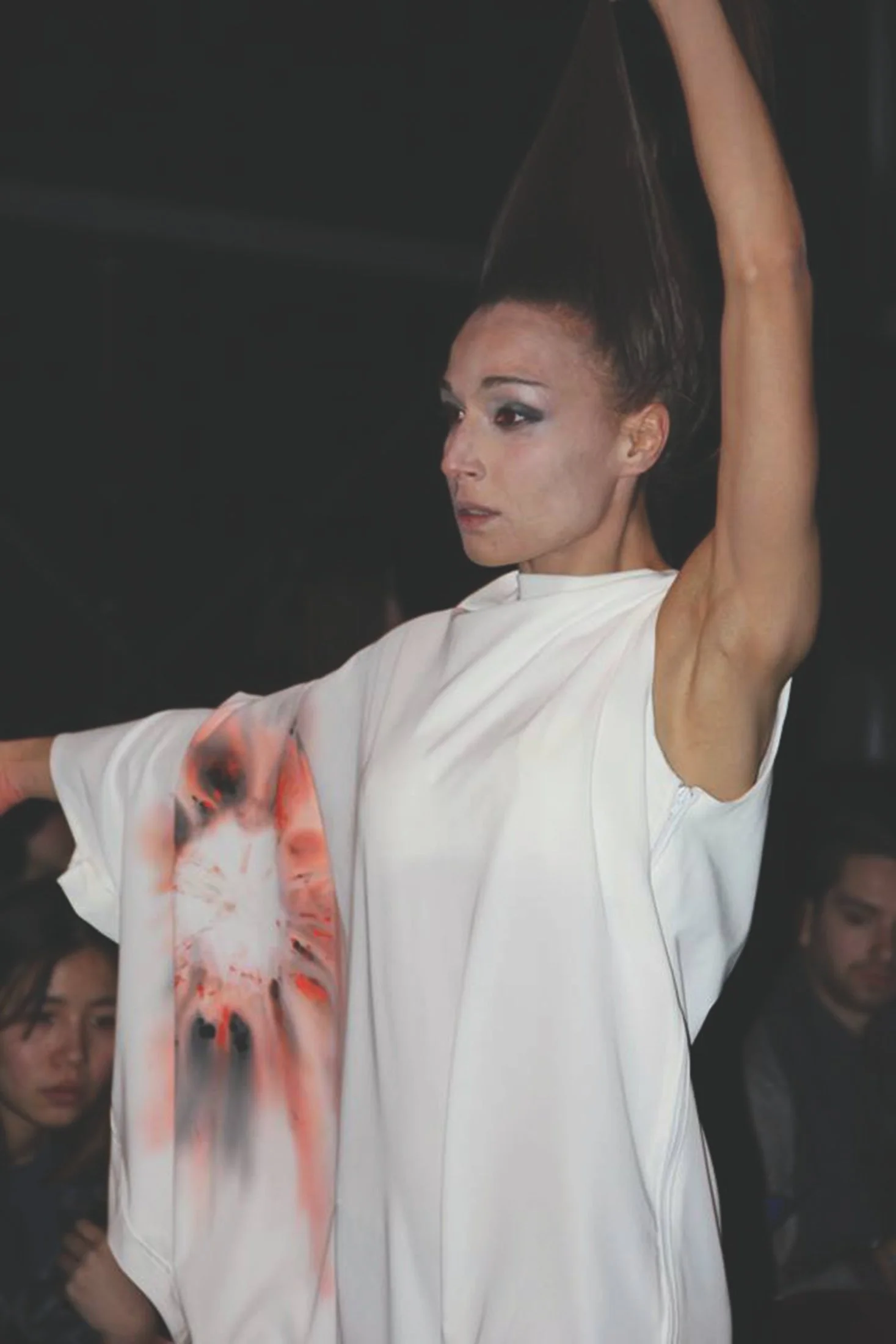 Zara Saberi — Sculptural garment from the Woman VS Woman runway presentation in Rome, Italy, 2014.