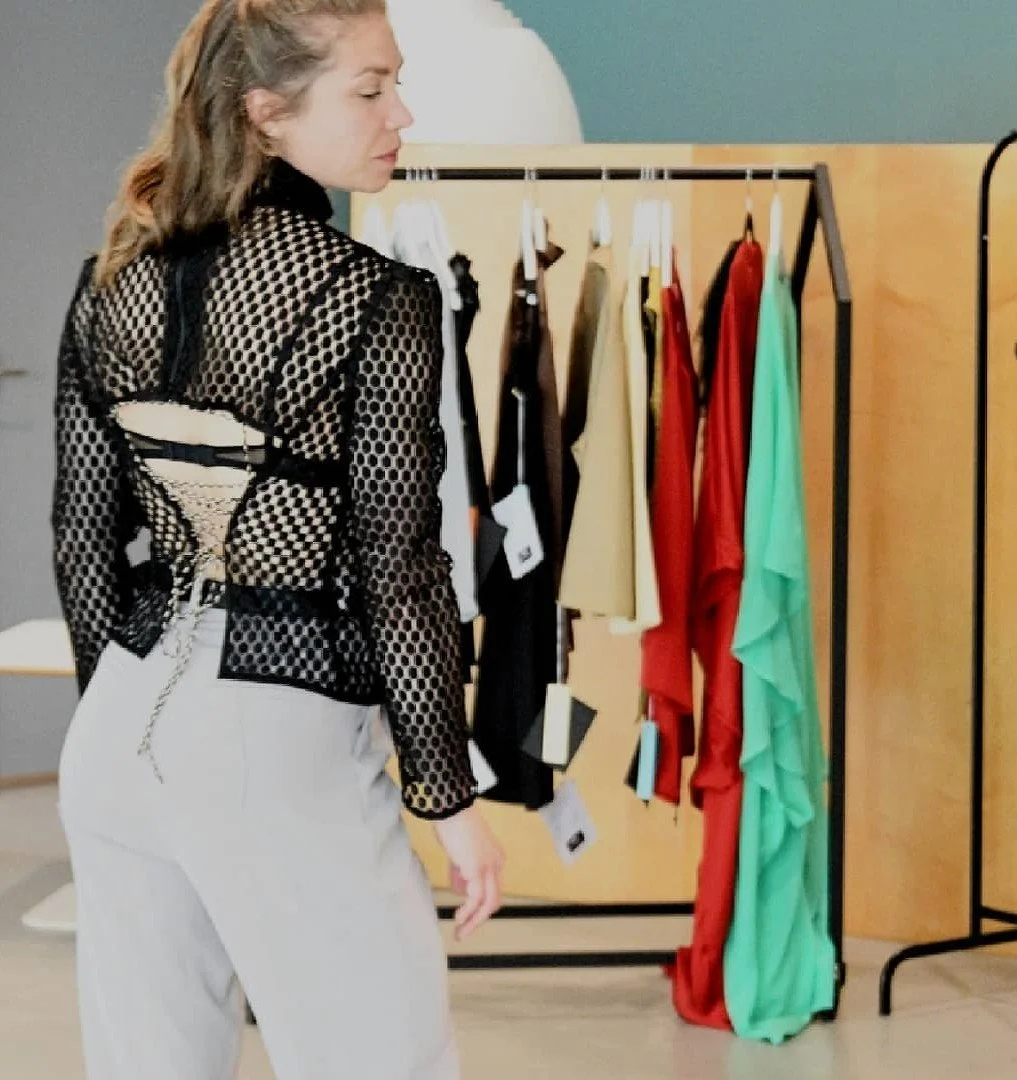 Zara Saberi experiencing fashion and culture.