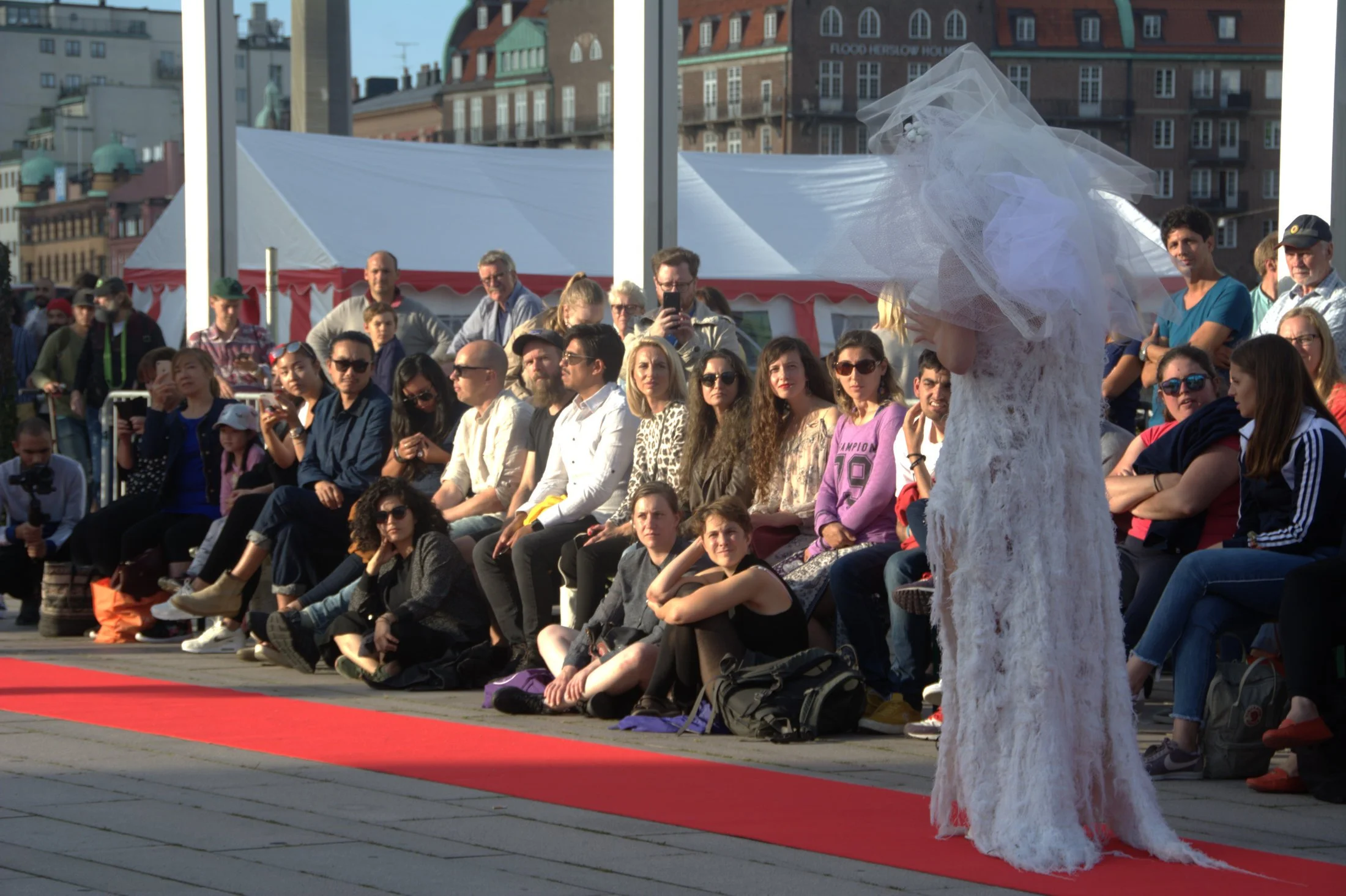 Zara Saberi — Contemporary runway look from the I Don't Care collection presented in Sweden.