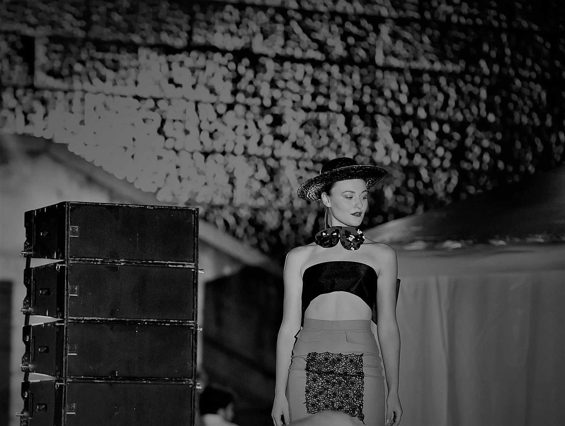 Zara Saberi — Simple Line runway collection, full-length silhouette, Rome 2017
