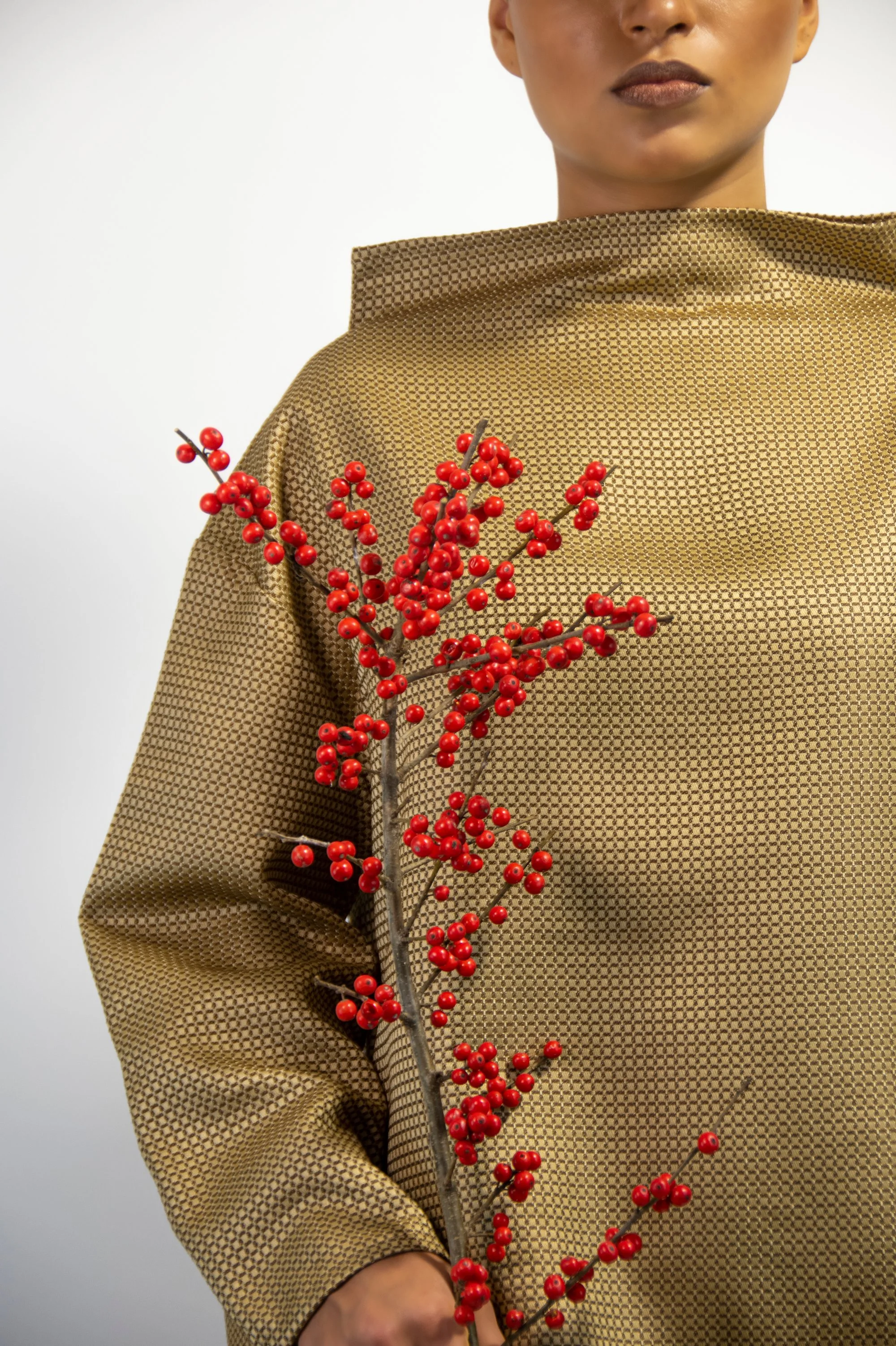 Zara Saberi — contemporary fashion piece with contrasting textures — Me and Transparency collection, Sweden