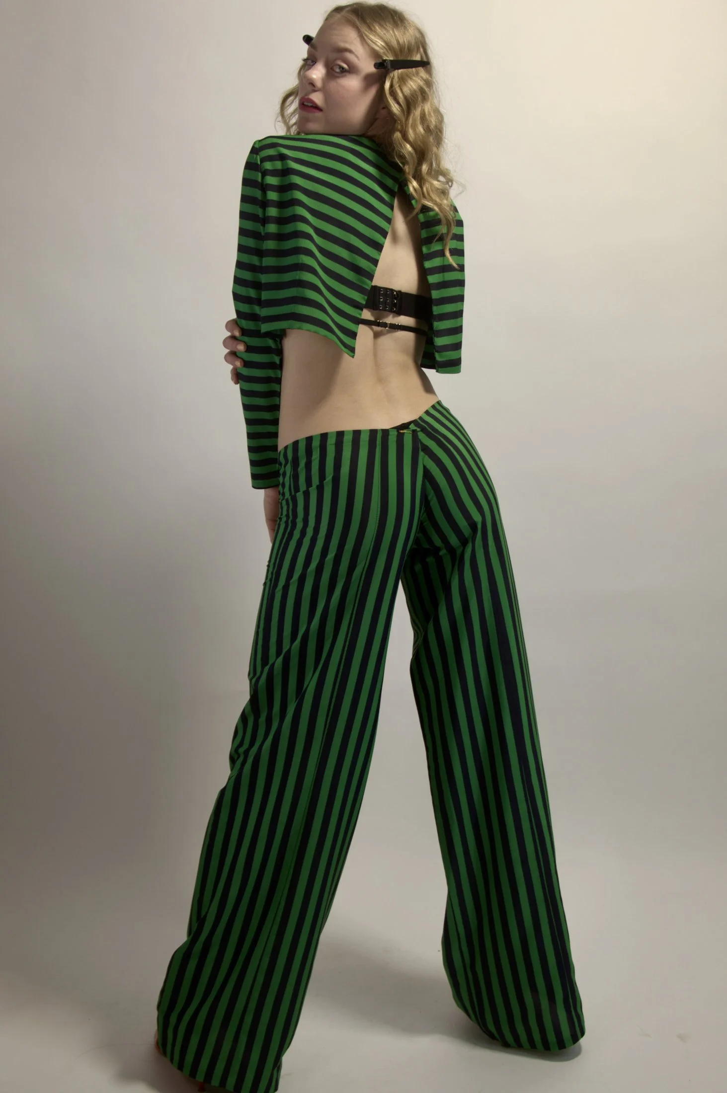 Zara Saberi — Editorial look from the I Don't Care collection exploring contemporary wearable art, Sweden, 2019.