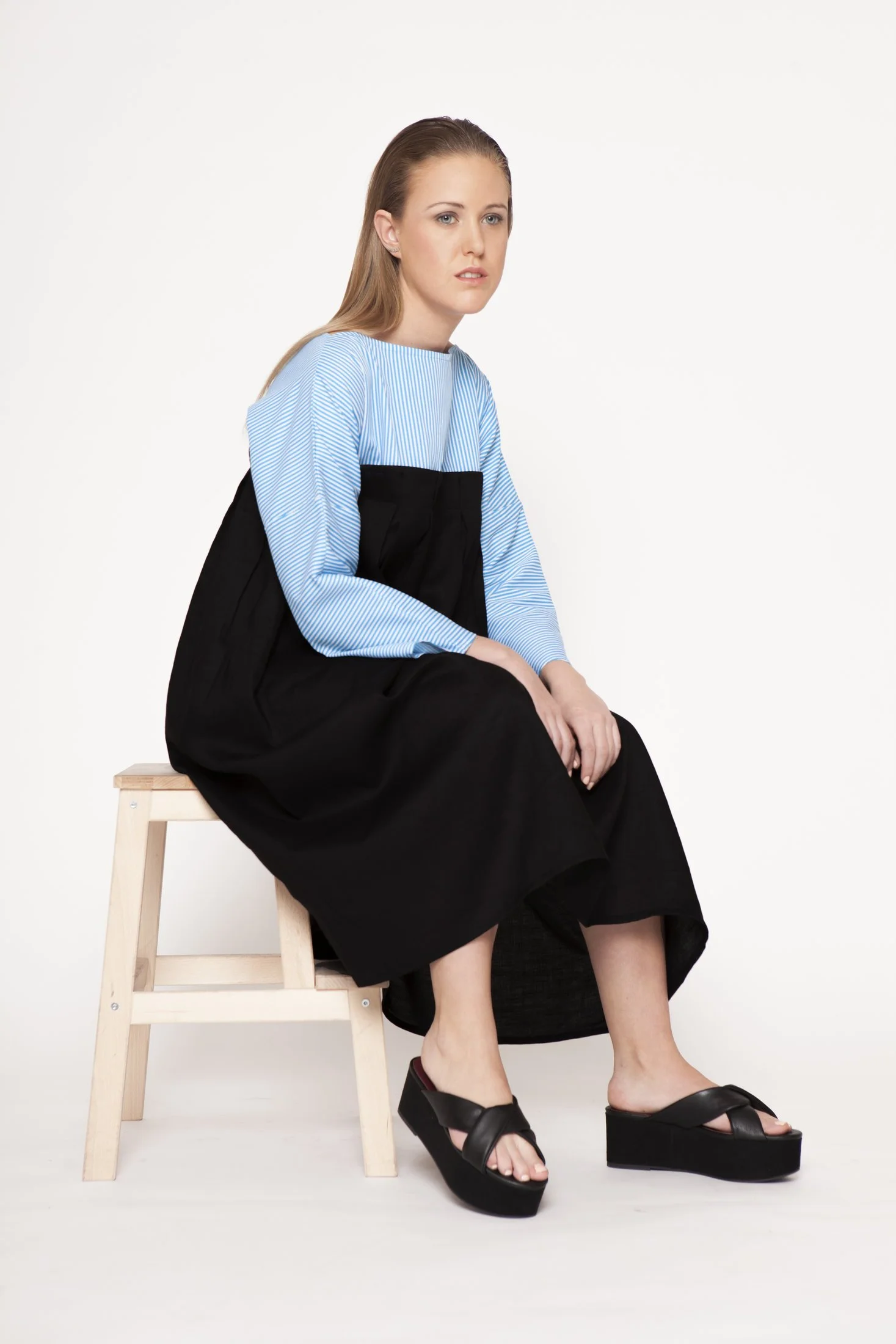 Zara Saberi — Cotton silhouette exploring line and proportion in The Simple Line collection.