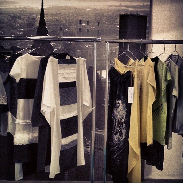 Zara Saberi in a fashion showroom during industry events, in Milan.