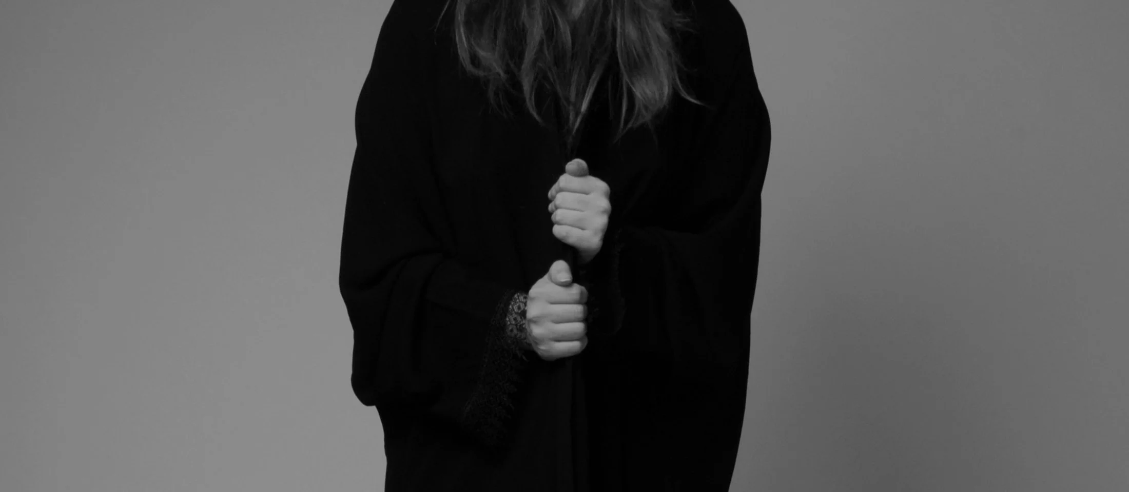 Zara Saberi — Contemporary conceptual garment from the Woman VS Woman collection exploring identity and freedom.