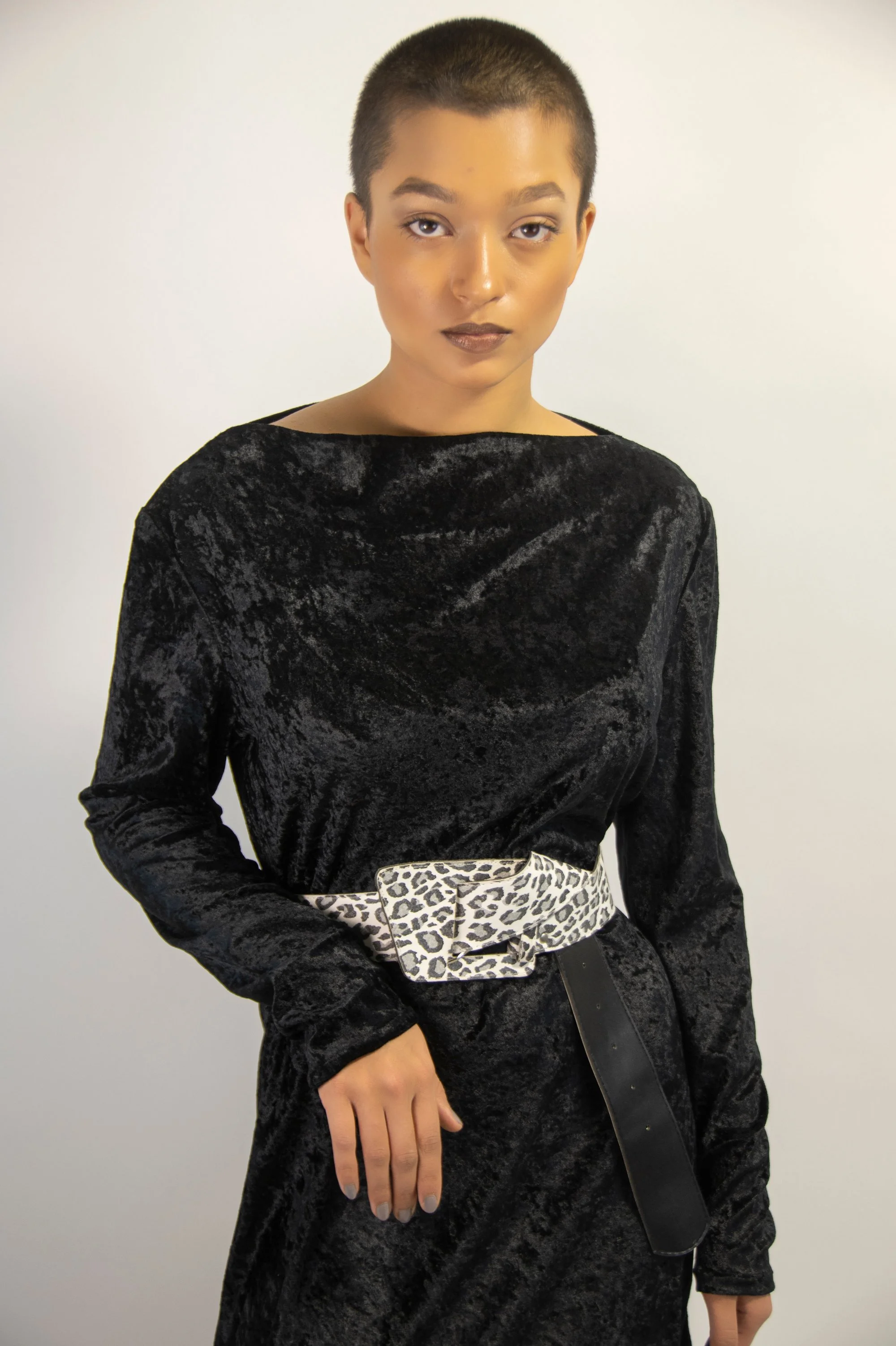 Zara Saberi — sculptural velvet piece — Me and Transparency collection, Sweden