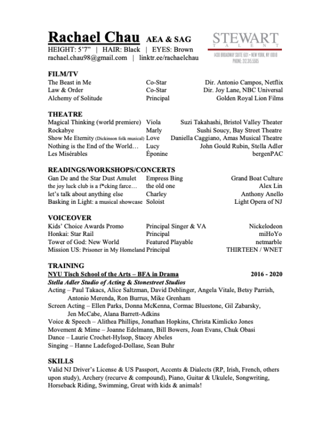 Rachael Chau - Resume