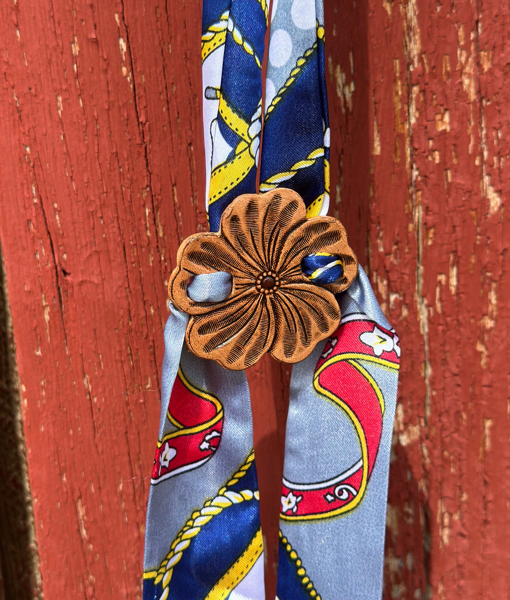 Ranch Rose Scarf Slides