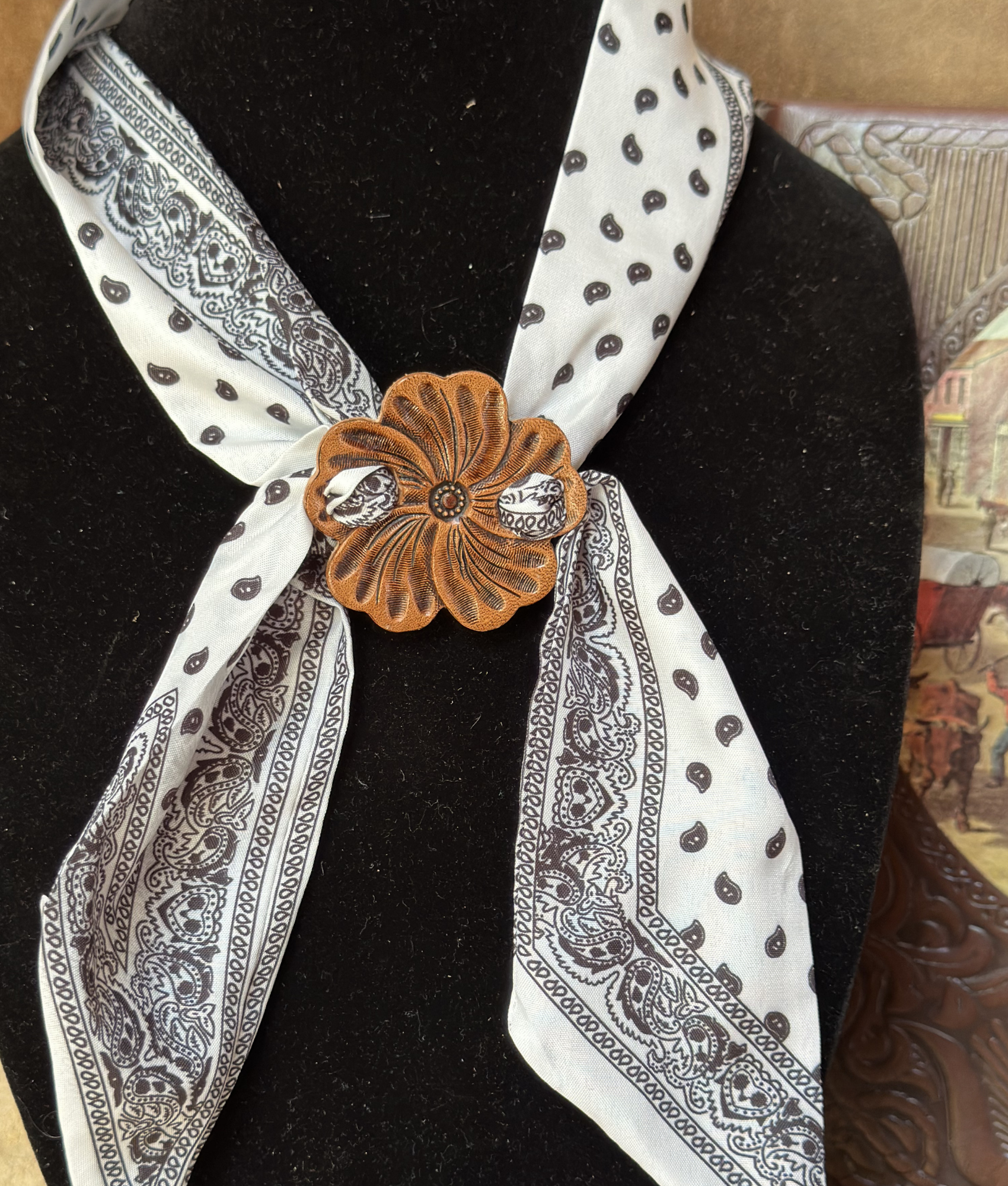 Ranch Rose Scarf Slide