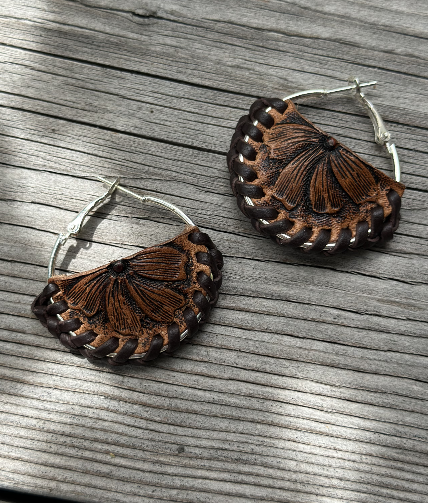 Laced Wildflower Hoops