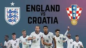 England vs Croatia with pies
