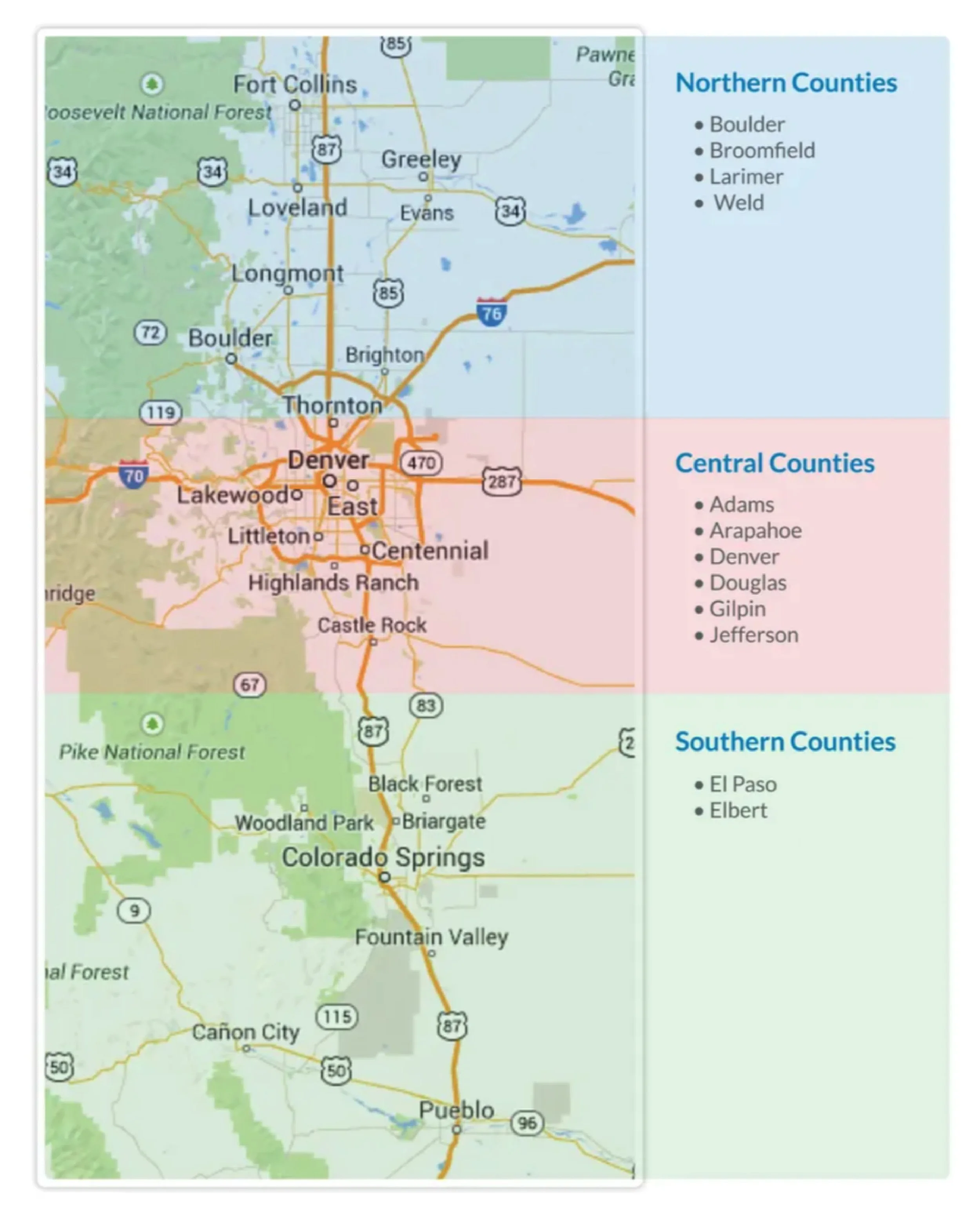 Coverage map