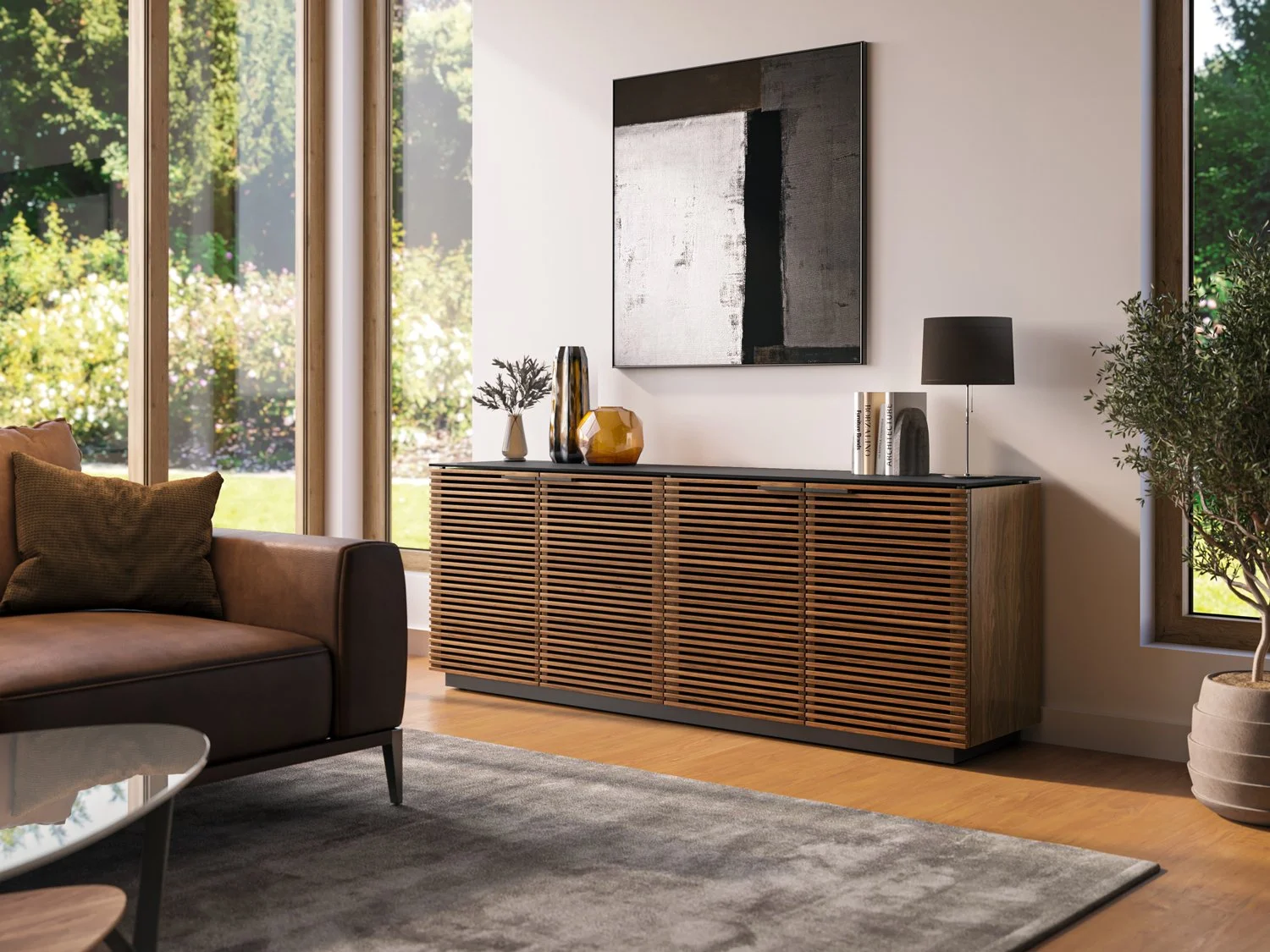 BDI Corridor 8109 4-Door Credenza