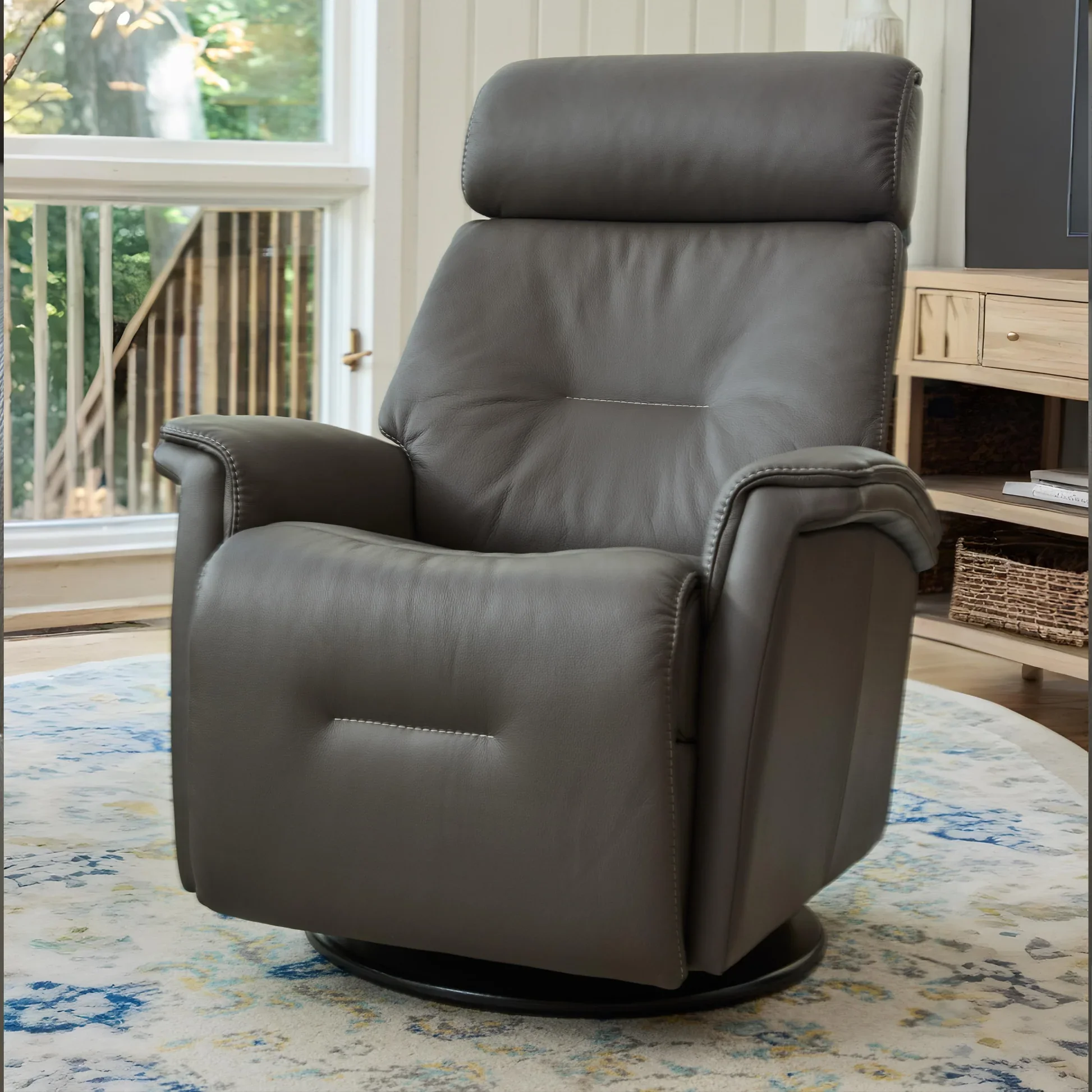 Fjords_Rome_Leather_Upholstered_Motorized_Power_Recliner_Chair_6.webp