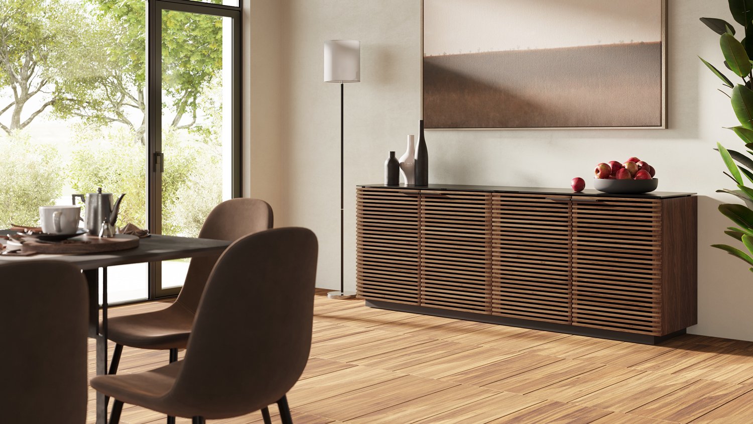 corridor-storage-8109-BDI-modern-louvered-cabinet-walnut-3.jpg