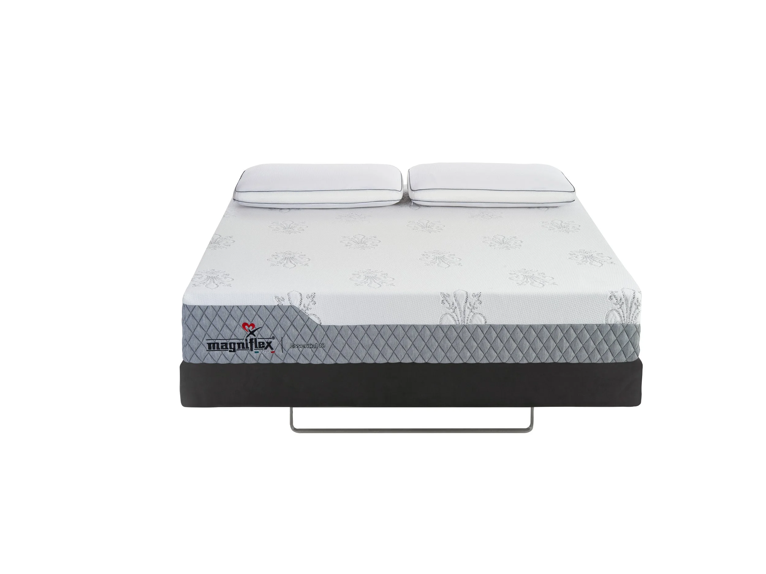 MATERASSo CLASSICO ESSENTIAL 10 MX FRONTALE cuscini sfondo bianco.jpg