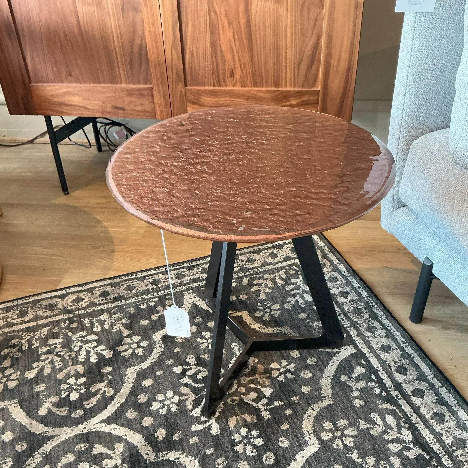 Fiam "Lakes" 20" diam. end table
