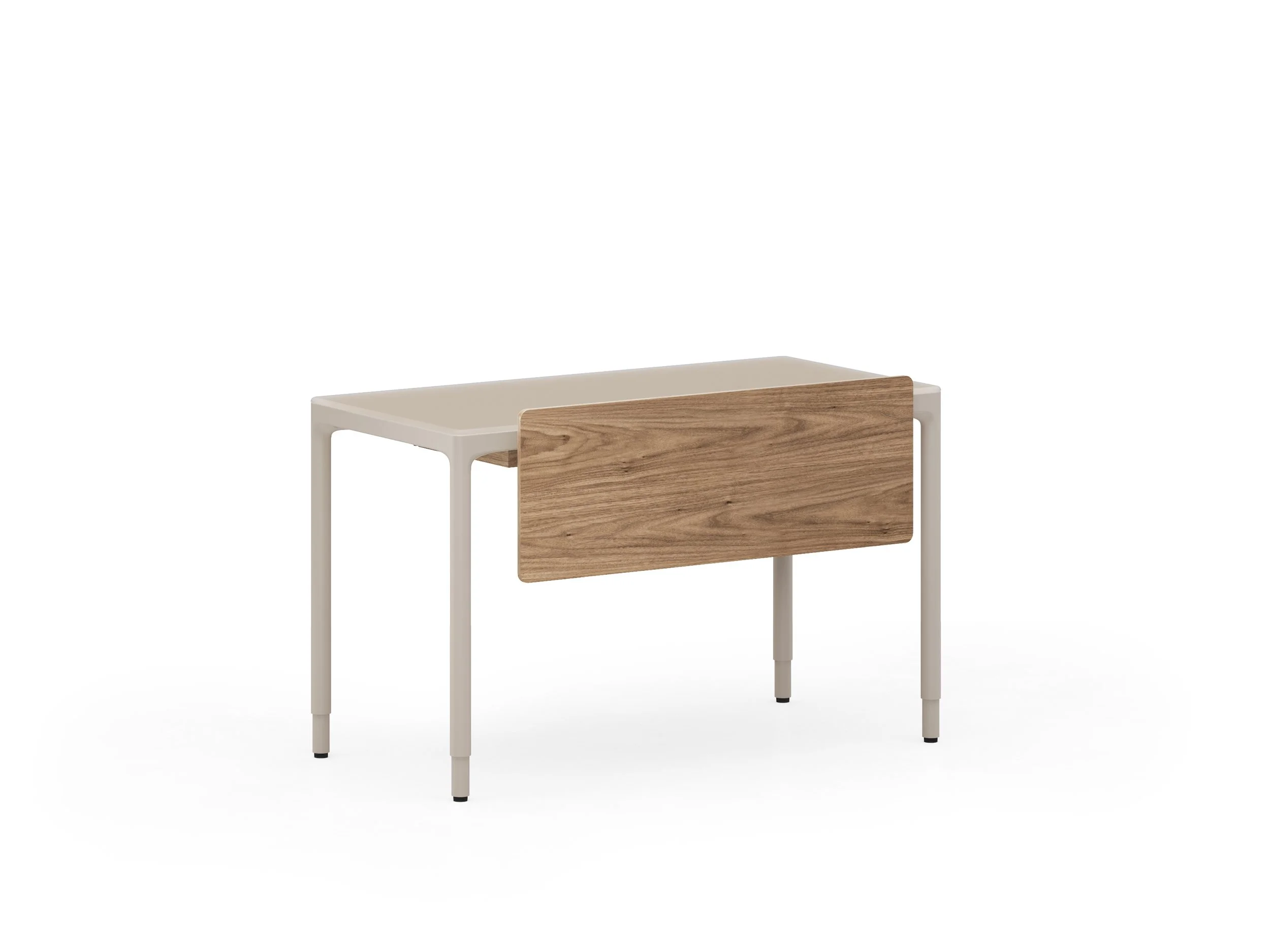 Luma office lift compact desk 6761 BDI + Keyboard Storage Drawer 6769 + Large Adjustable Back Panel 6767 (Down) Rear WL 1.jpg