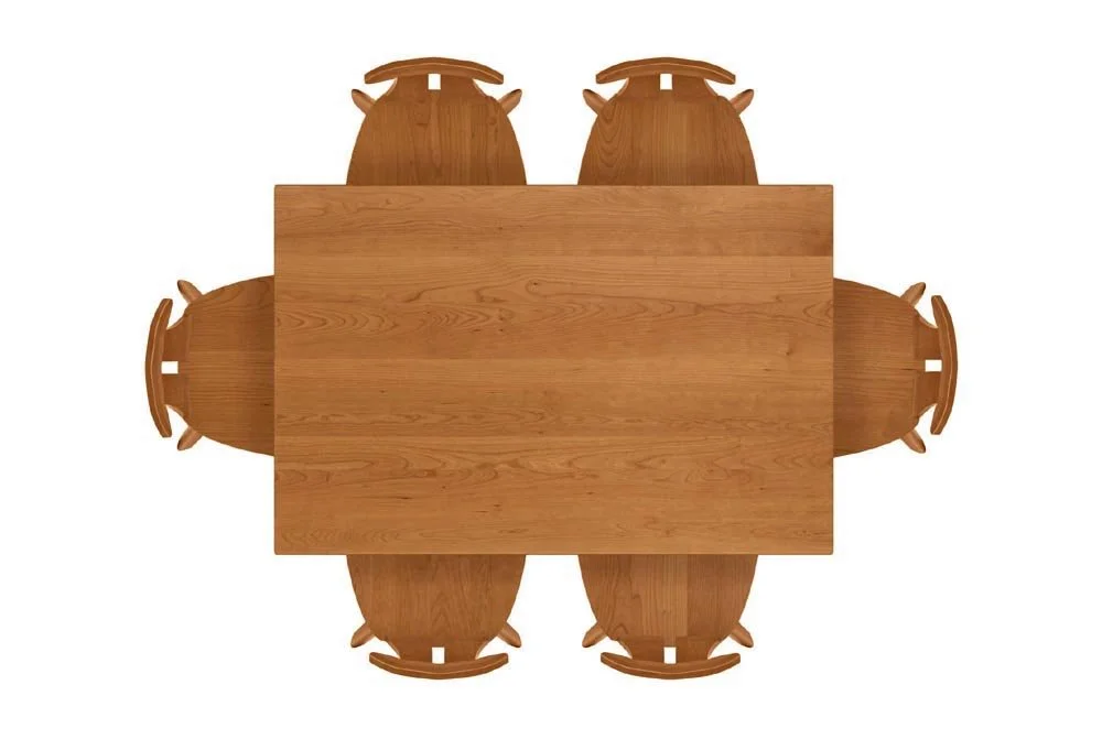 Audrey40x60TableEstelleChairsCherryTopView.jpg