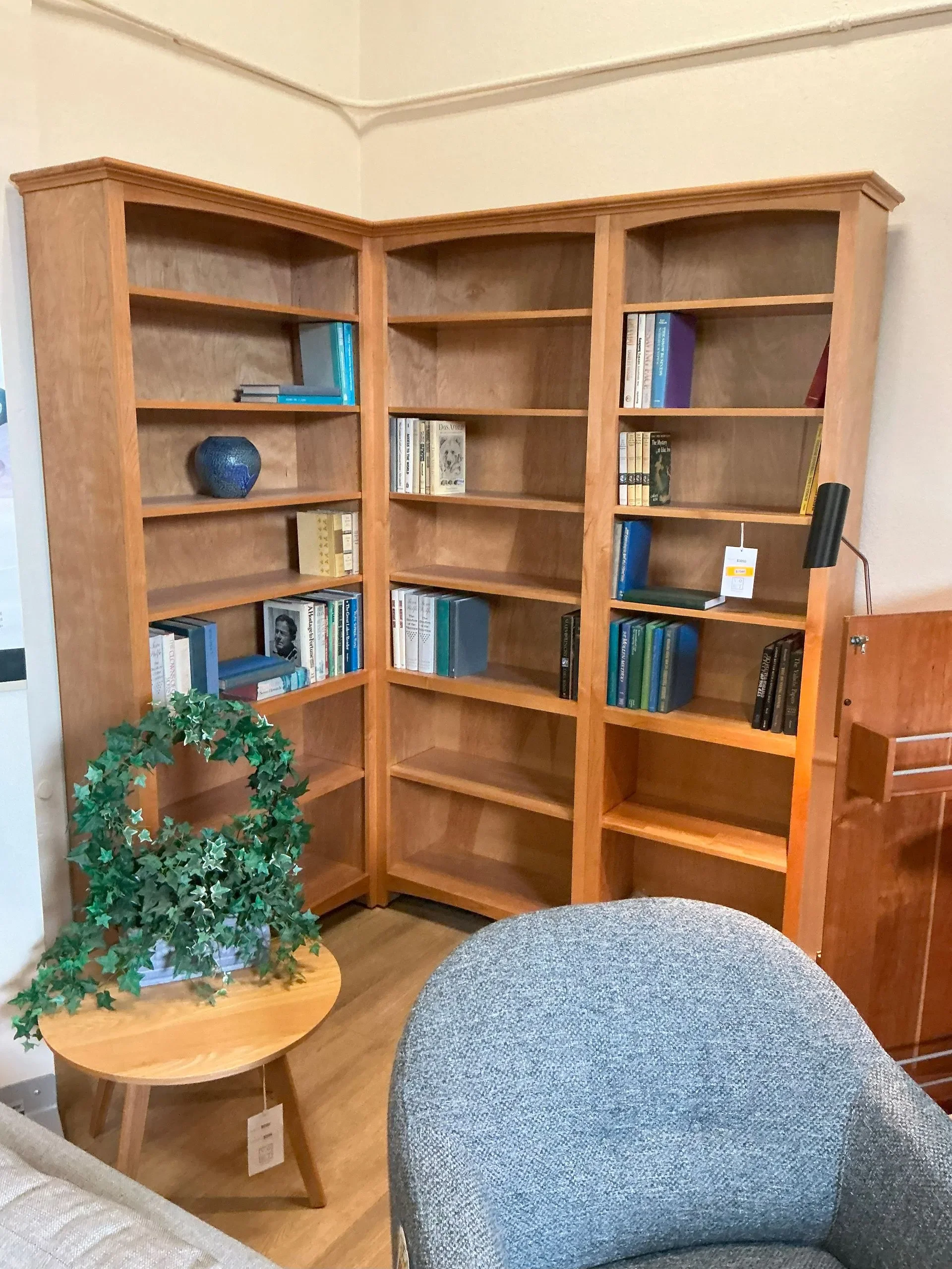 McKenzie corner bookcases system