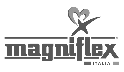 Magniflex Italia logo with a stylized heart and person graphic.