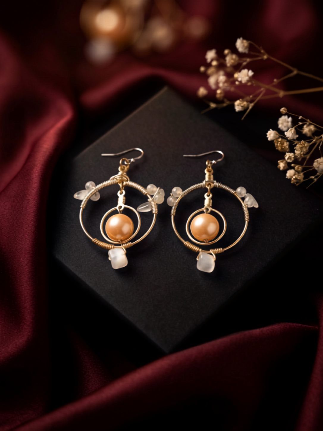 Gold Wire-Wrapped Double Hoop Earrings-2.png