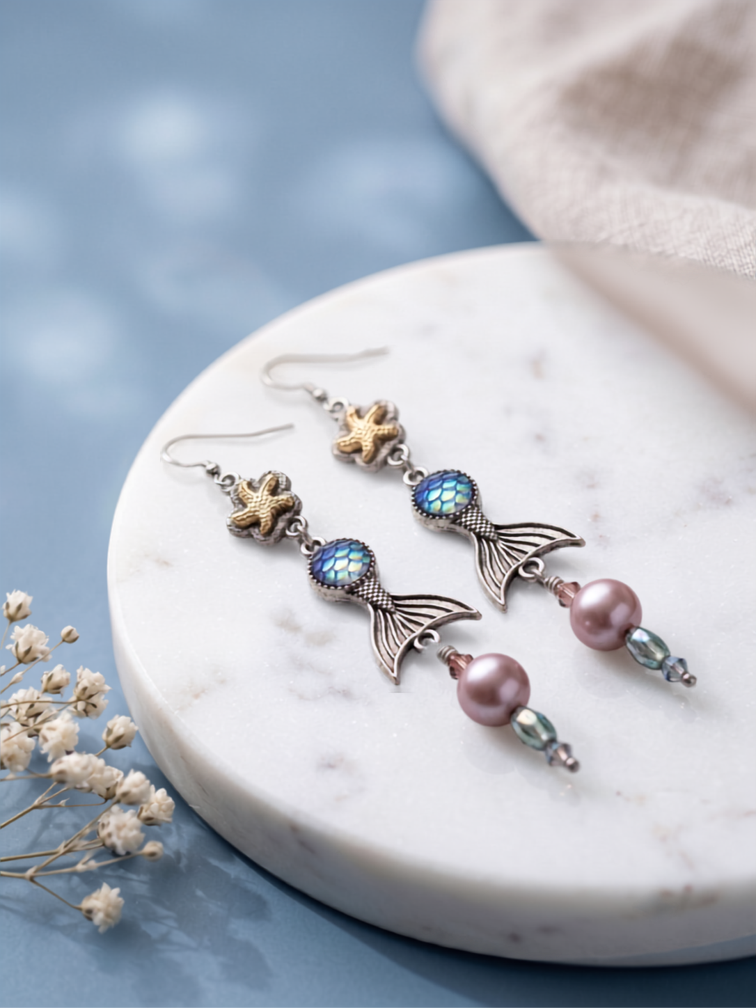 Mermaid Tales Double Pearl Earrings-2.png