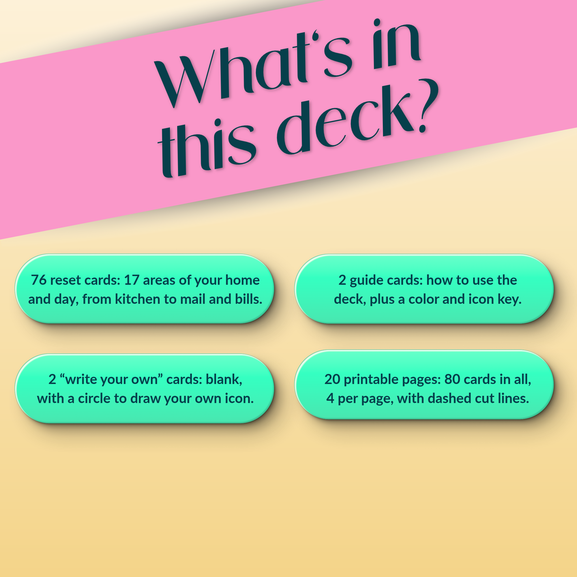 who is this adhd cleaning card deck for