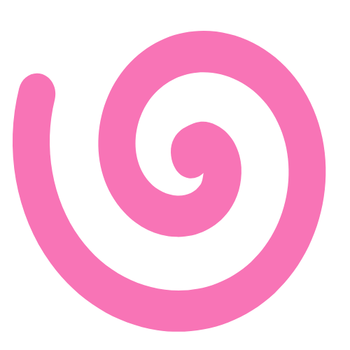 adhd mama life Pink spiral on a transparent background
