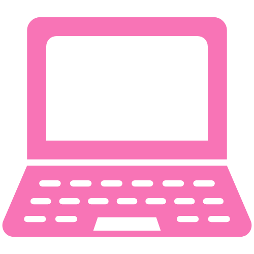adhd mama life Pink laptop icon