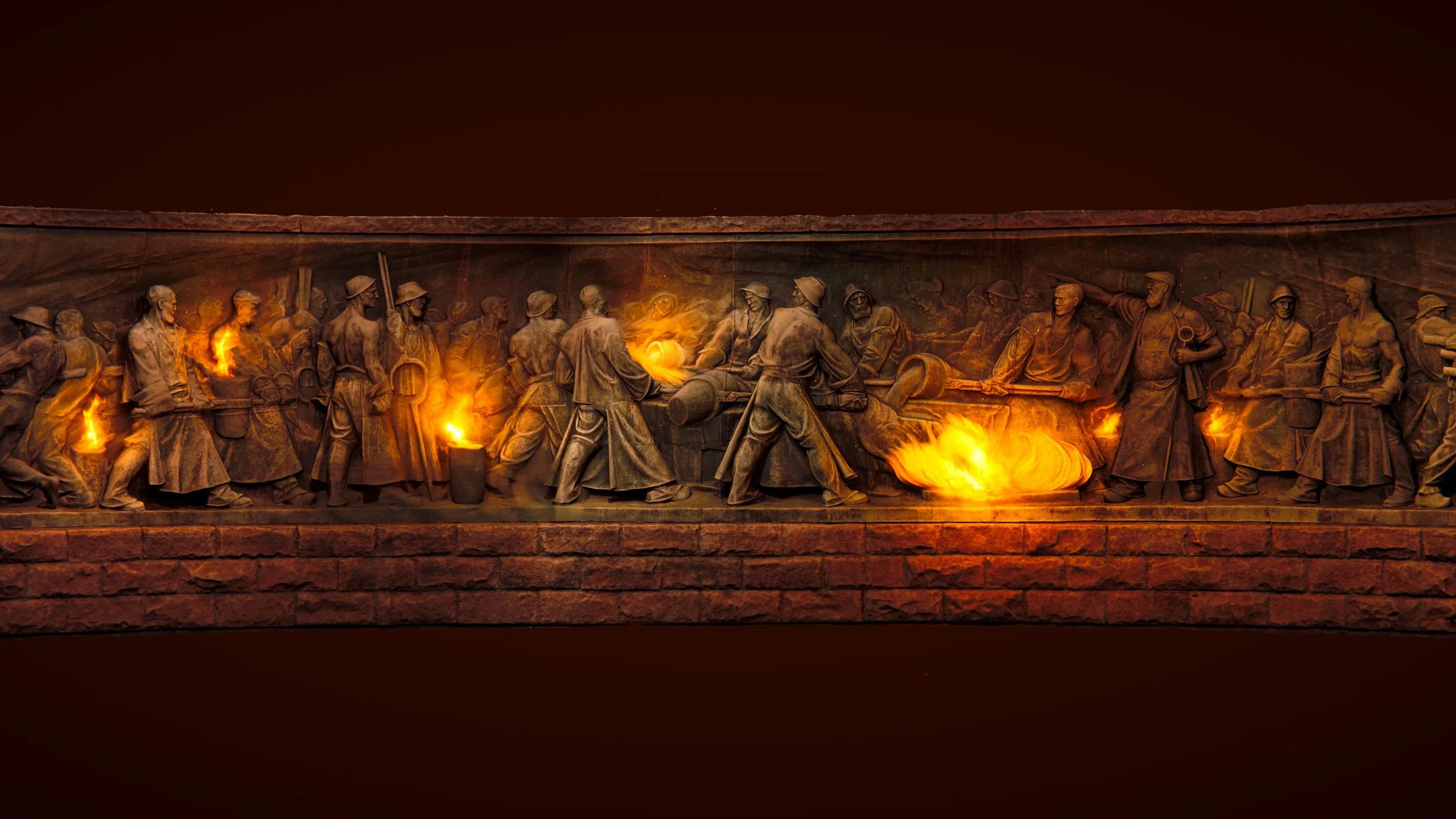 3D scan of a monumant relief sculpture