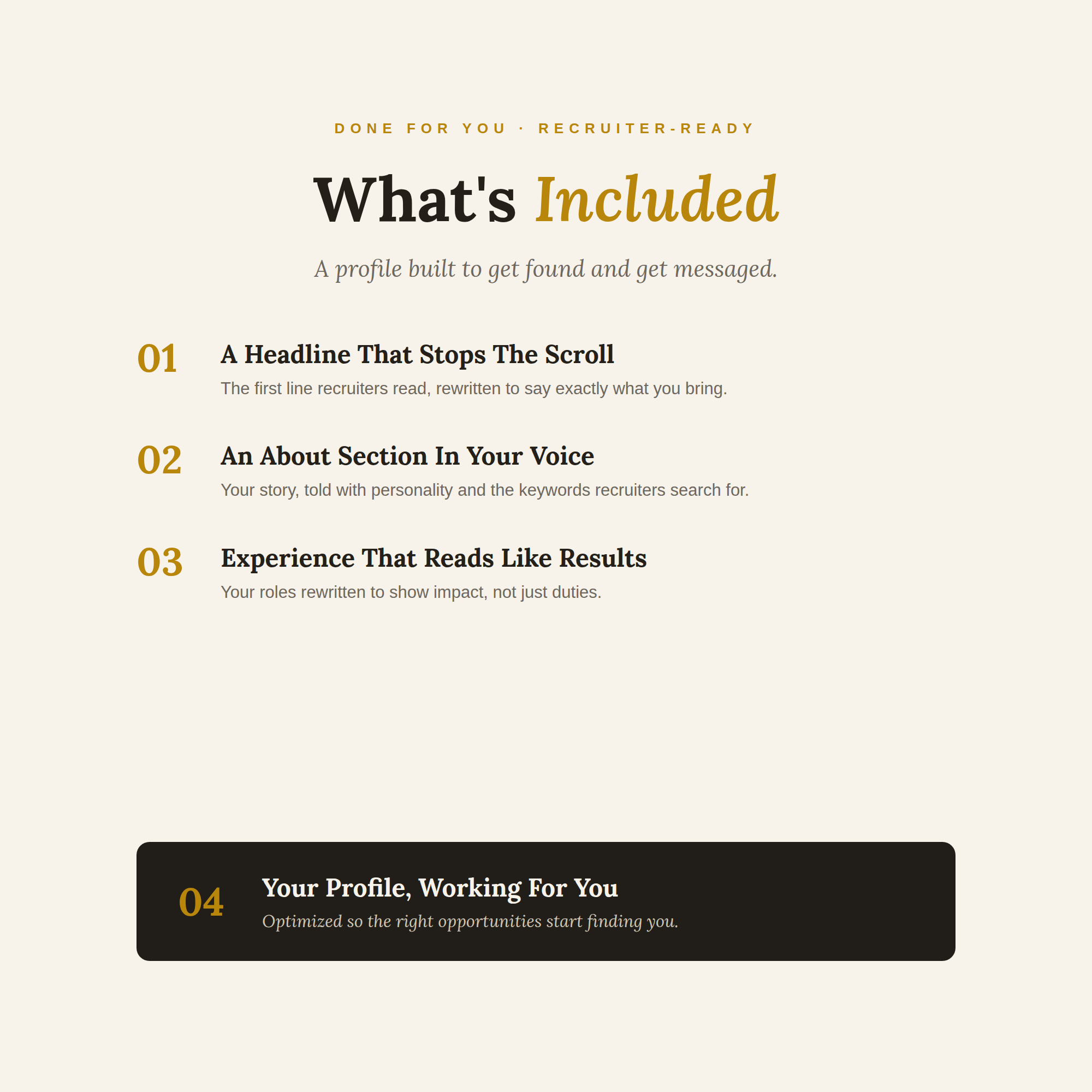 LinkedInRewrite WhatsIncluded Square.png