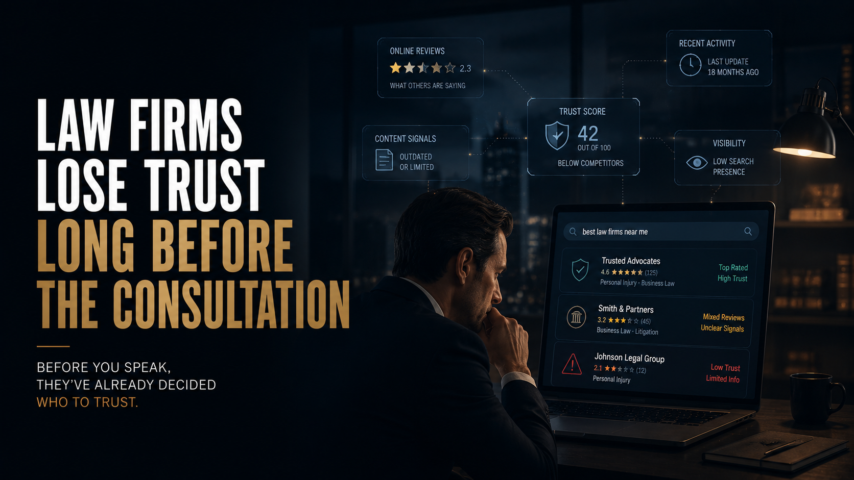 Law Firms Lose Trust Long Before the Consultation