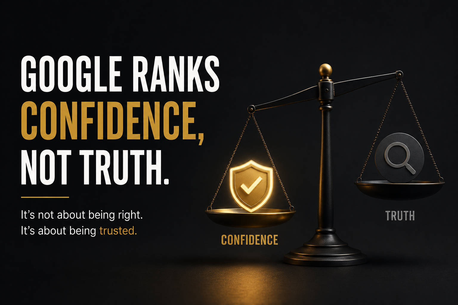 Google Ranks Confidence, Not Truth