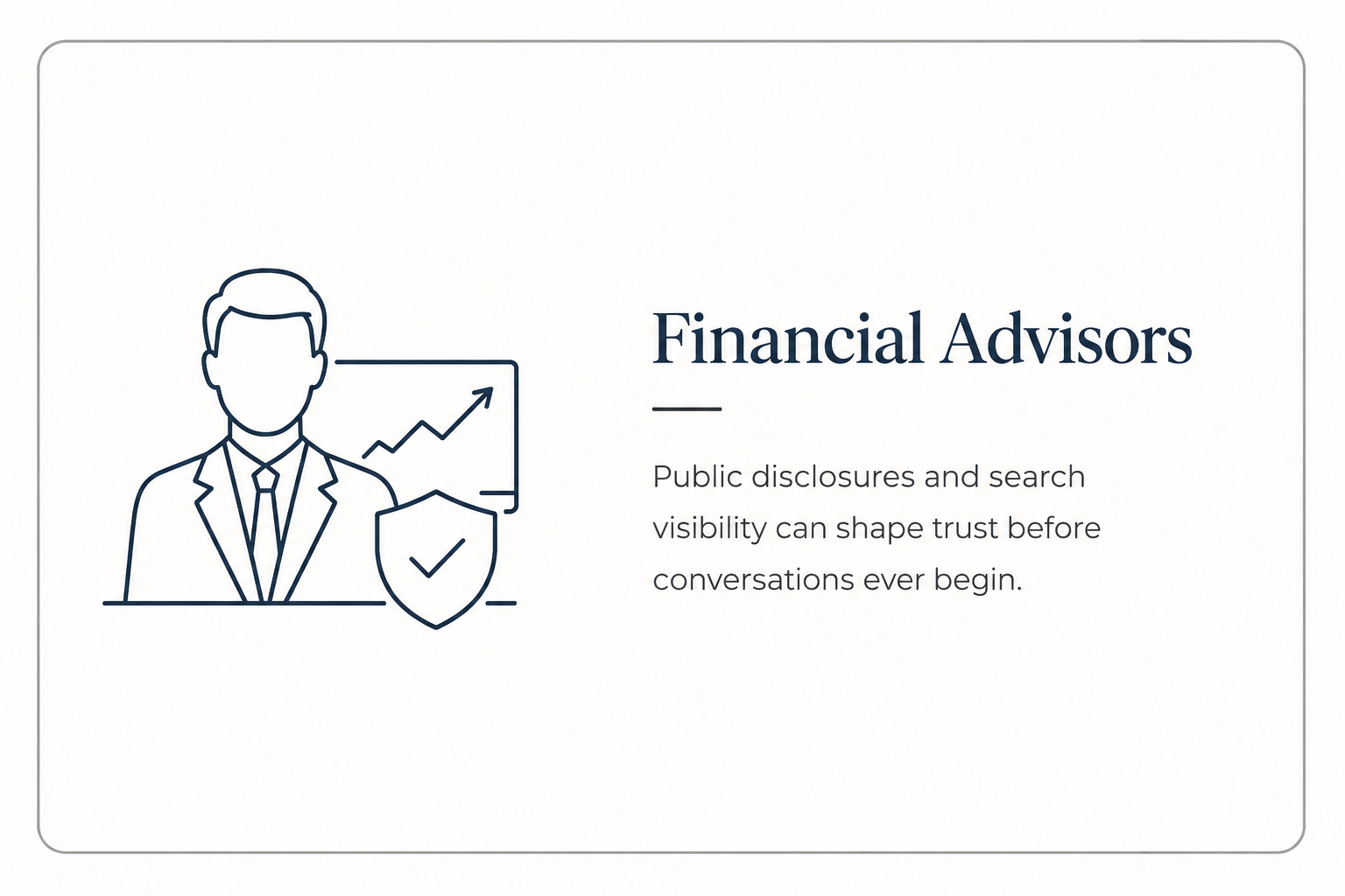 Reputation management and search visibility strategies for financial advisors navigating public disclosures, trust, and online credibility.