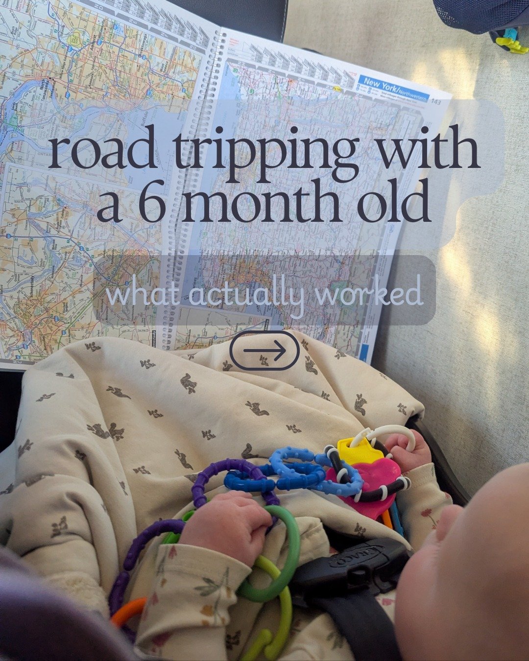 Road tripping with a 6-month-old was an adventure! 🚗 We kept drives to 5 hours max, broke them up with play stops, and learned that cabins beat van sleeping for a good night's rest. Lesson of the trip? Pack light and plan for laundry! 🍼✨ #travelwit
