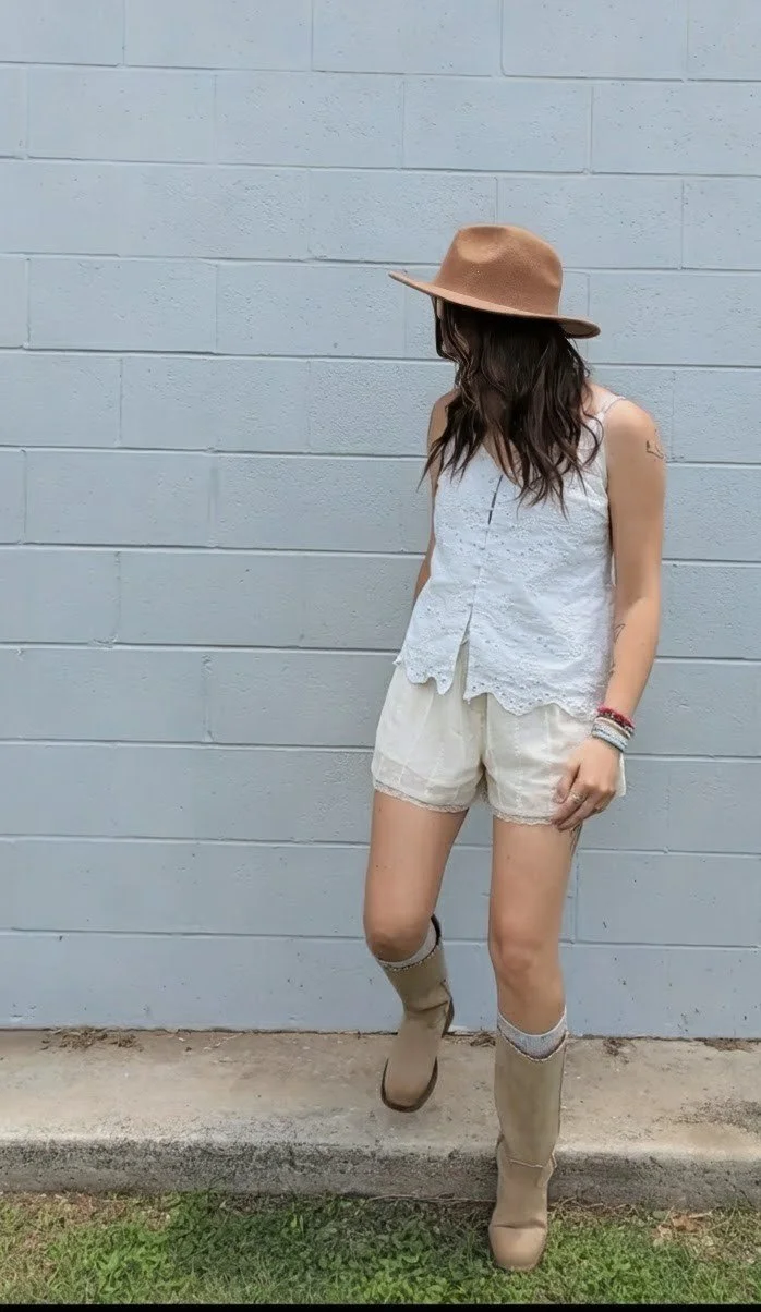 Desert Bloom Lace Shorts