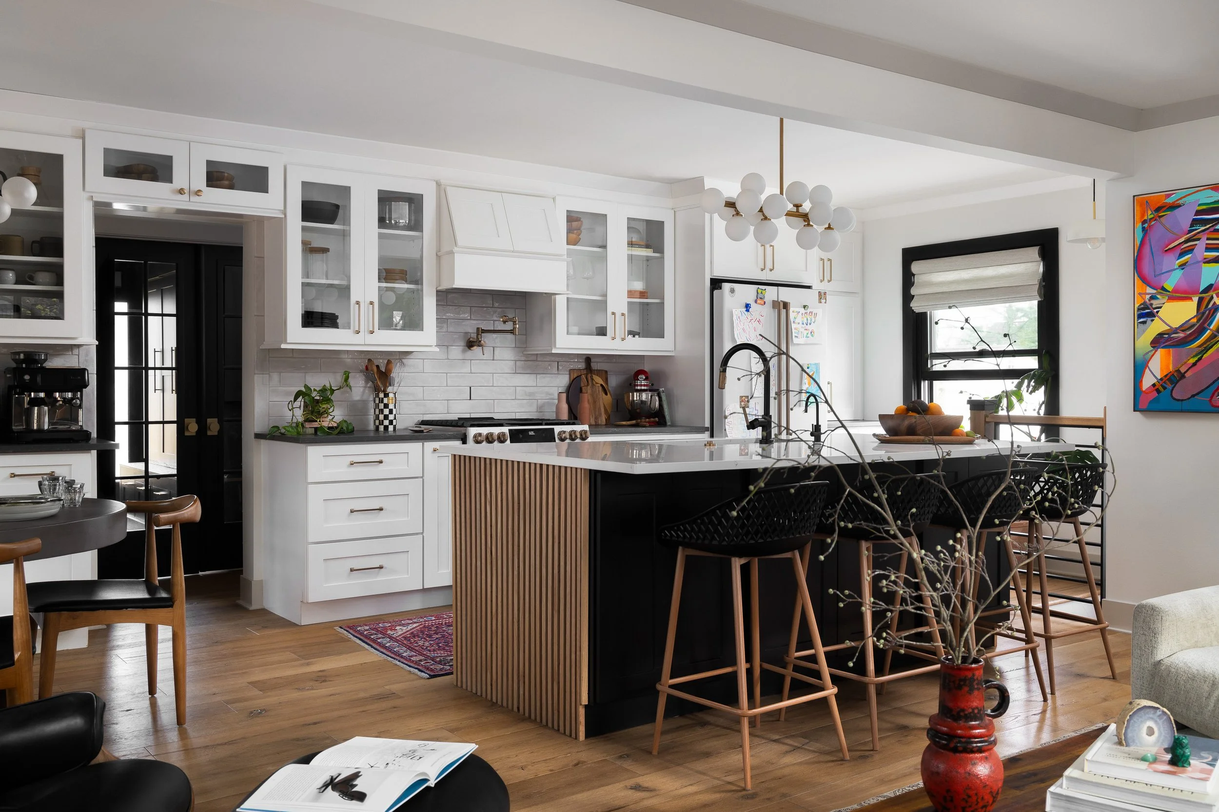 Warm Contemporary Kitchen Remodel in Plymouth, MI by Clark and Aldine project photo