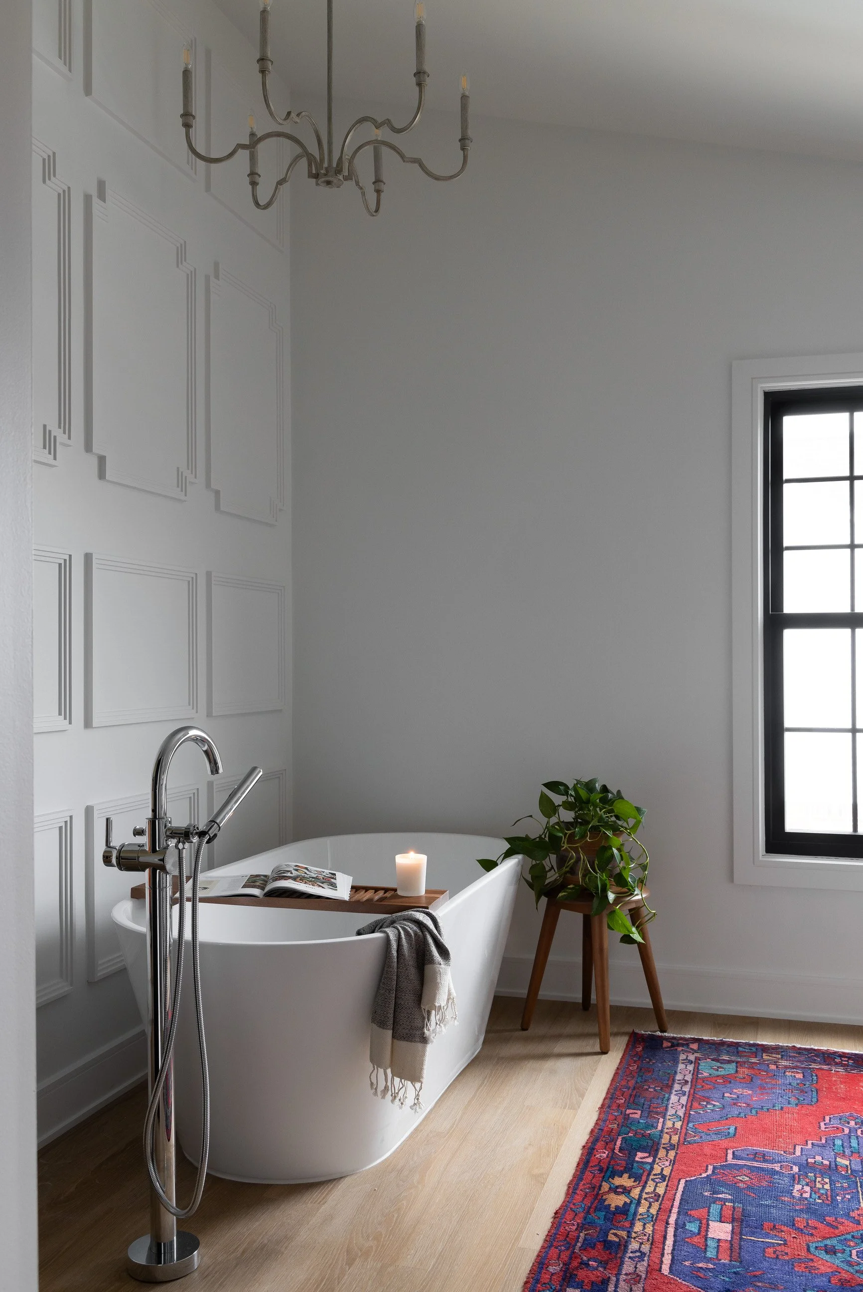 A unique approach to bathroom design, character driven elements and millwork
