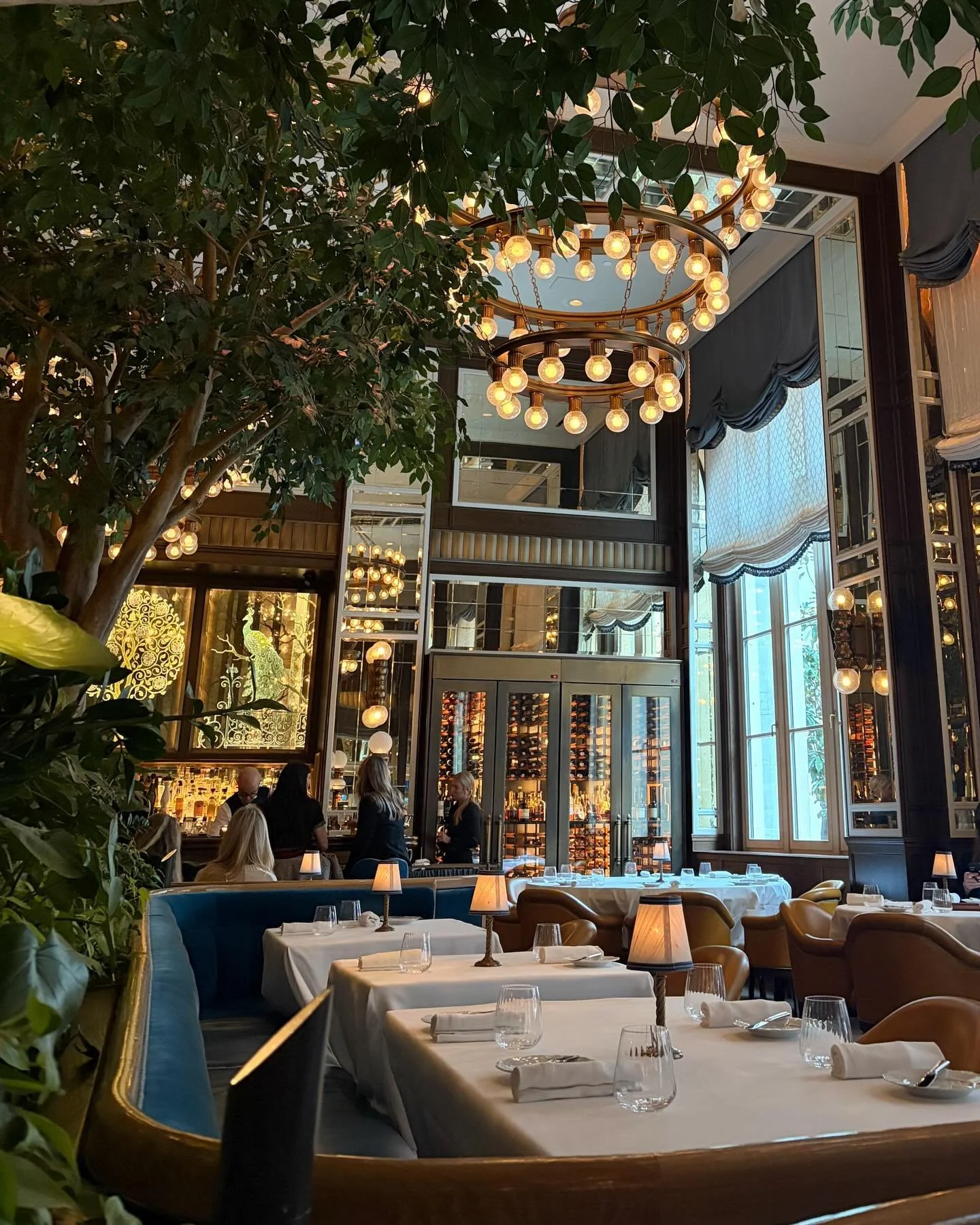 Highlights from a beautiful dinner at @cafecarmellini inside @thefifthavenuehotel. Caf&eacute; Carmellini is the signature restaurant from James Beard Award-winning chef Andrew Carmellini. From the food to the service and stunning atmosphere, we alre