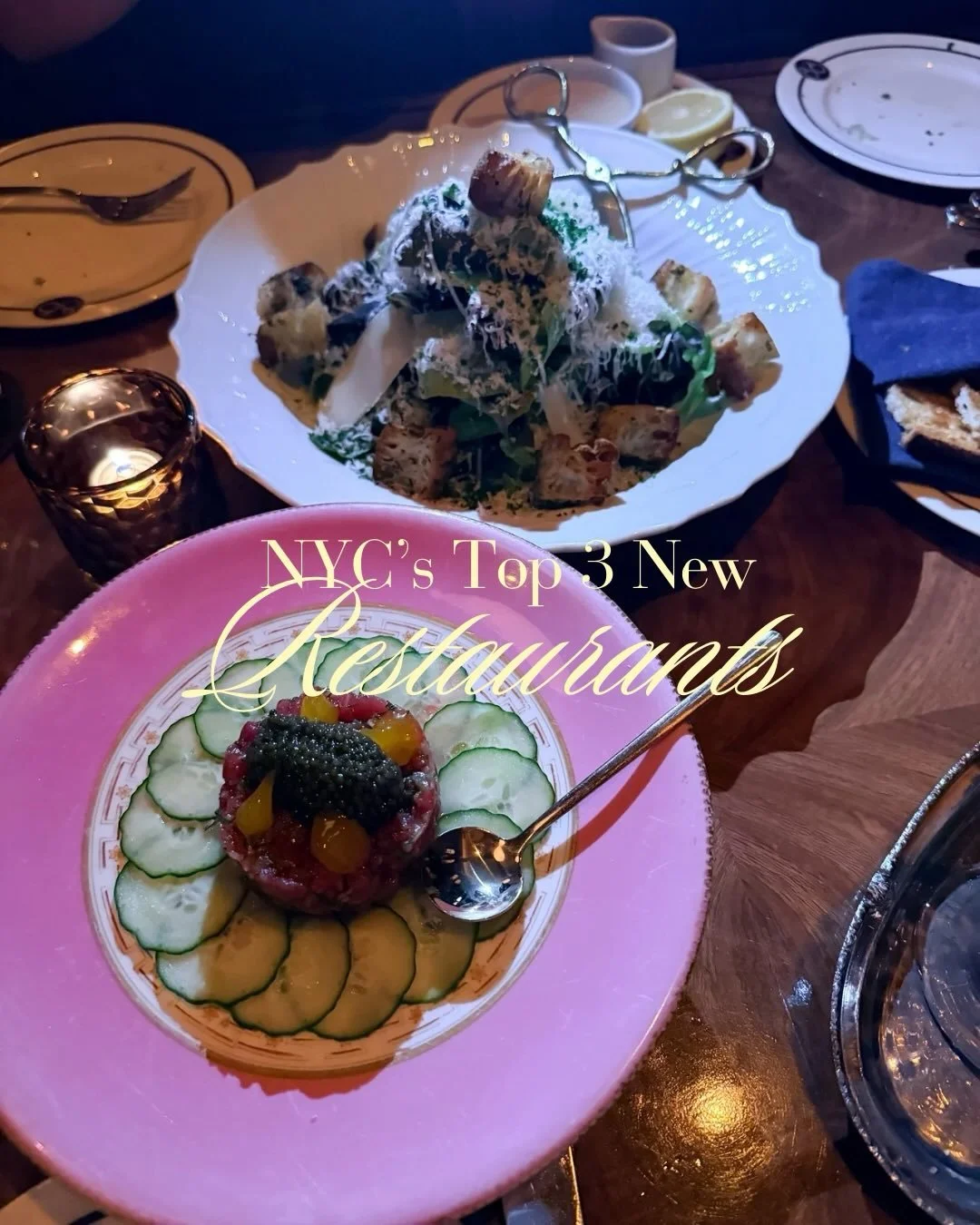 These 3 hard-to-get NYC reservations were 100% worth the hype 👏🏼

𖡡 The Eighty-Six | Bluefin Tuna and Osetra Caviar and Caesar

𖡡 The Eighty-Six | Faroe Island Salmon, Green Beans Almondine, and Mashed Potatoes

𖡡 The Eighty-Six | Lemon sorbet p