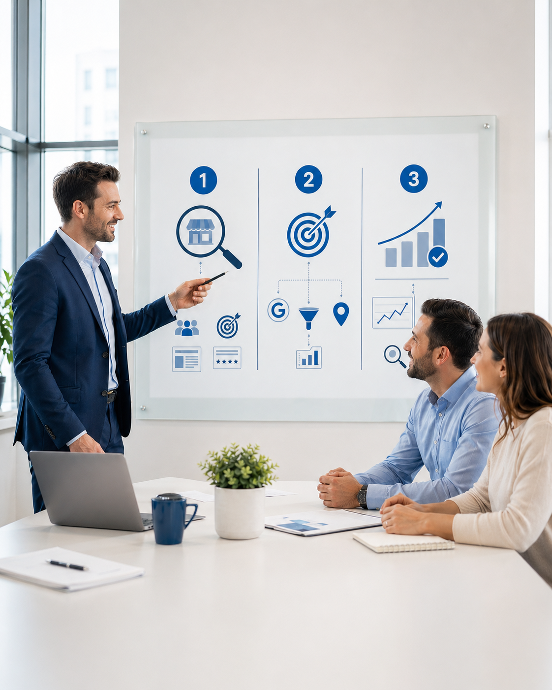 Digital marketing process for local businesses