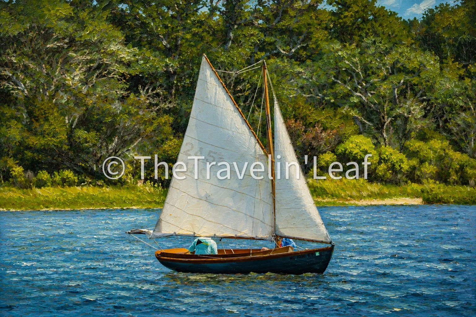 White Sails by the Emerald Shore